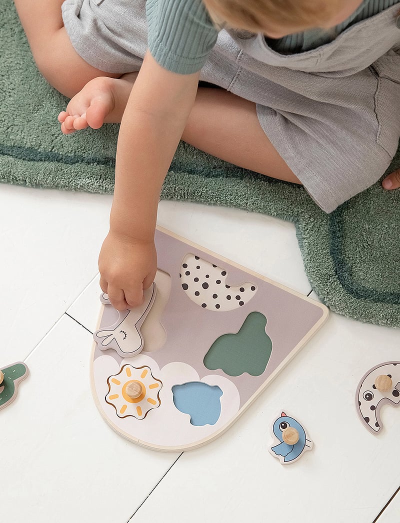 Done by Deer - Peg puzzle Lalee Sand - knoppussel - sand - 2