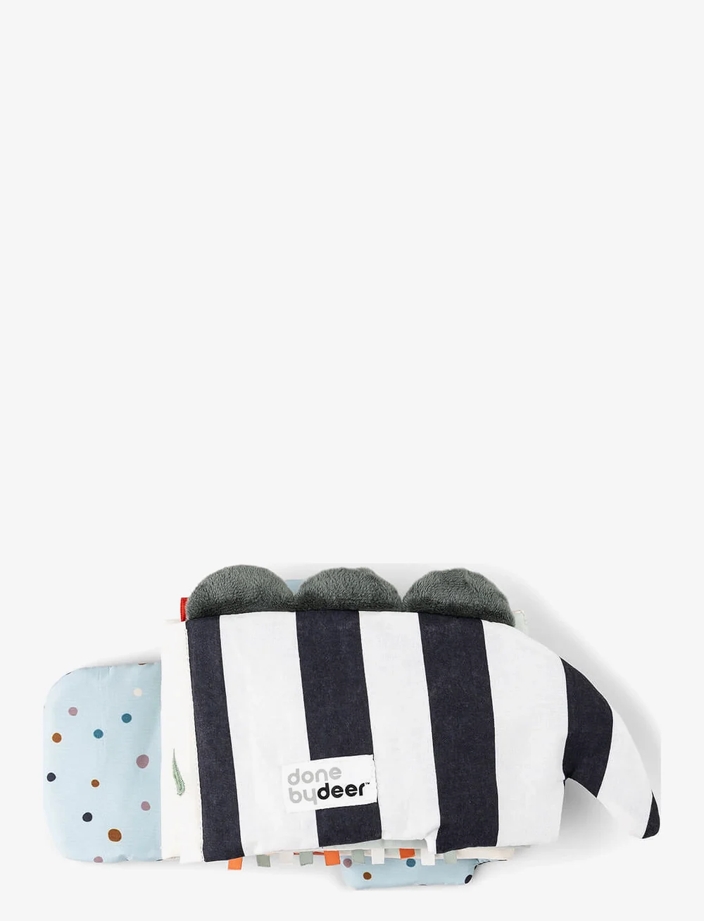 Done by Deer - Fold-out soft book Croco Green - babyböcker - green - 4