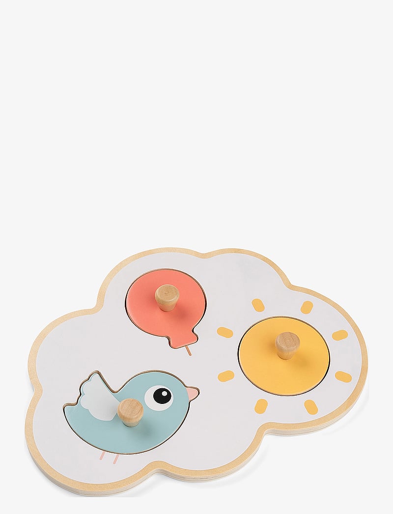 Done by Deer - First peg puzzle Happy clouds Colour mix - holzpuzzle - colour mix - 0