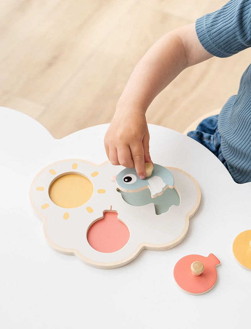 Done by Deer - First peg puzzle Happy clouds Colour mix - holzpuzzle - colour mix - 3