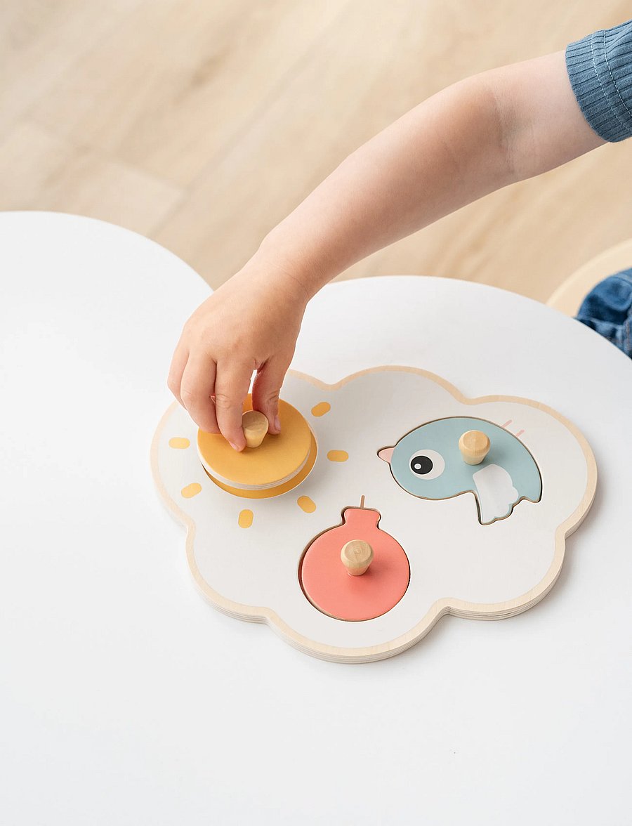 Done by Deer - First peg puzzle Happy clouds Colour mix - puidust pusled - colour mix - 4