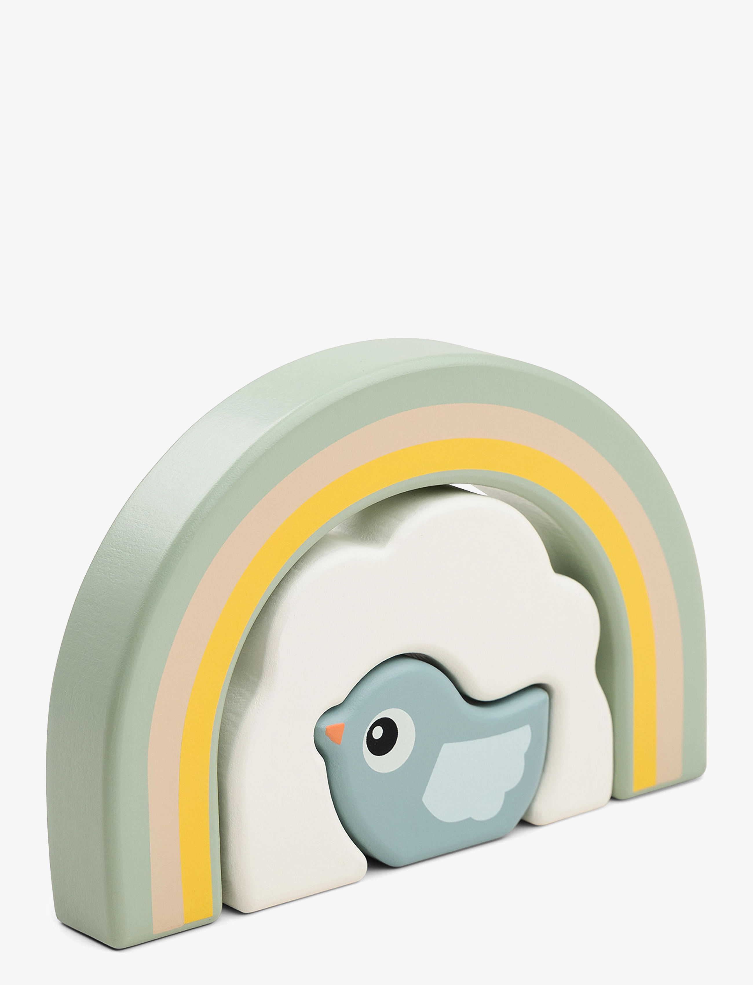 Done by Deer Stabletunnel Birdee Farvemix, 13.5X 9X 2 cm, Educational Spielzeug, Mehrfarbig/gemustert - Stackable Blocks, Kinder