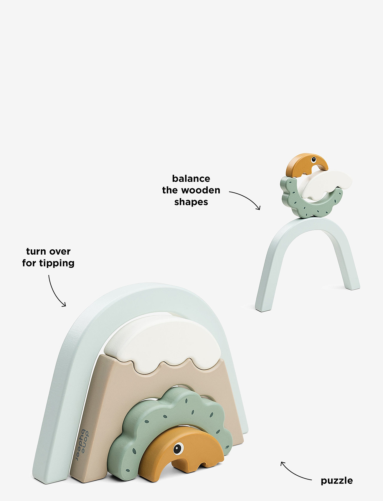 Done by Deer - Stacking tunnel Antee Colour mix - geschenke unter 30€ - colour mix - 4