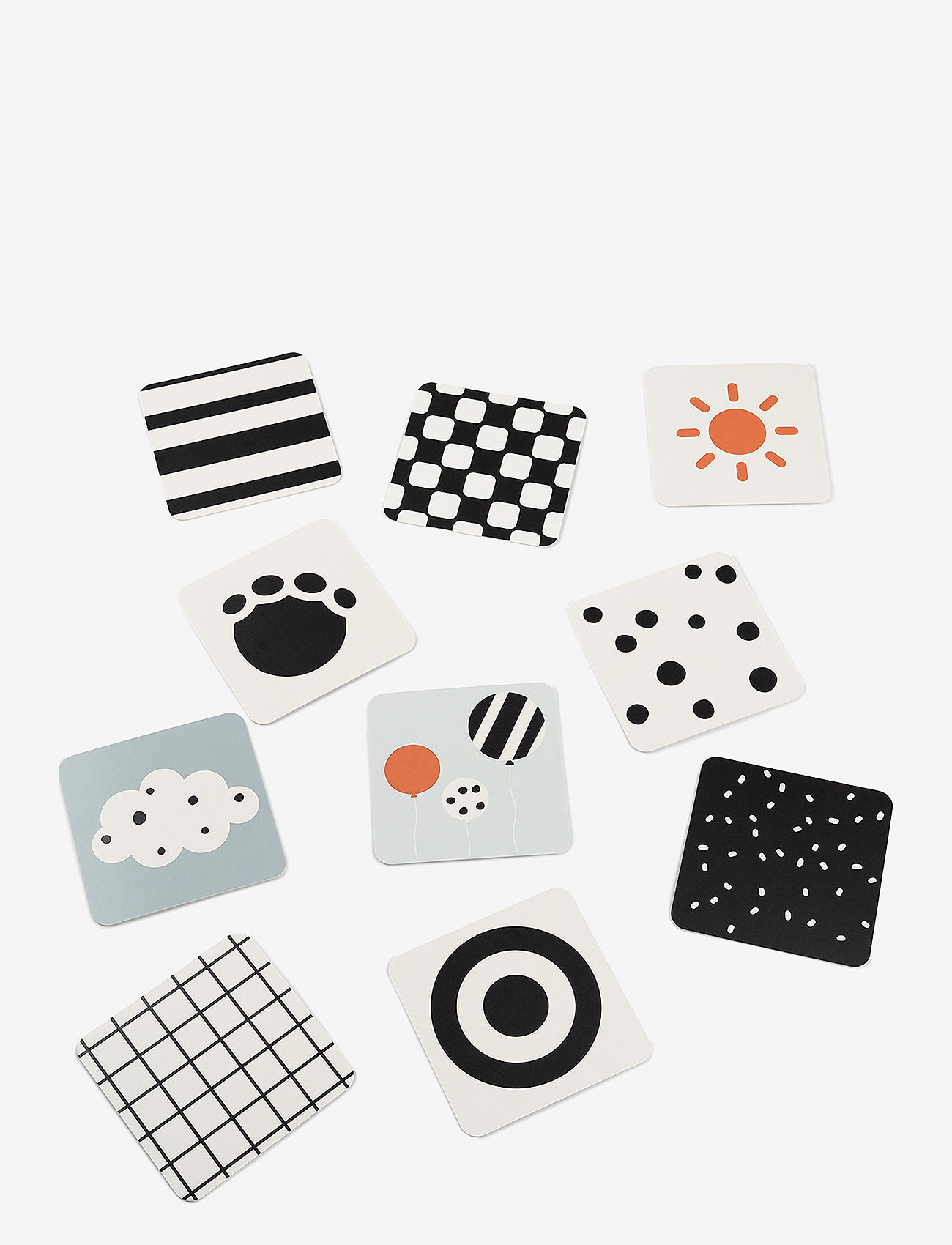 Done by Deer - Baby kontrastkort 10 stk. Deer friends Farvemix - interaktivt legetøj - colour mix - 1