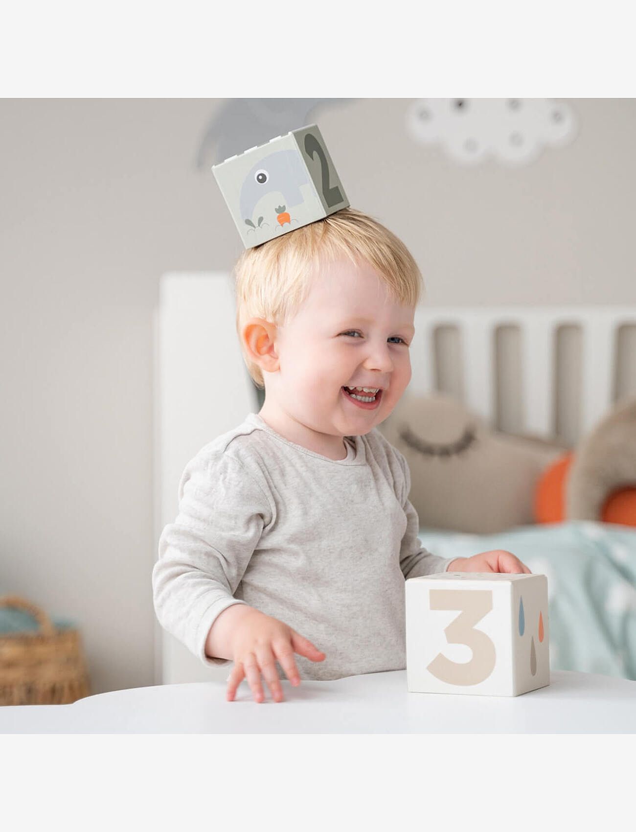 Done by Deer - Stacking cubes 5 pcs Deer friends Colour mix - stapelbara klossar - colour mix - 2