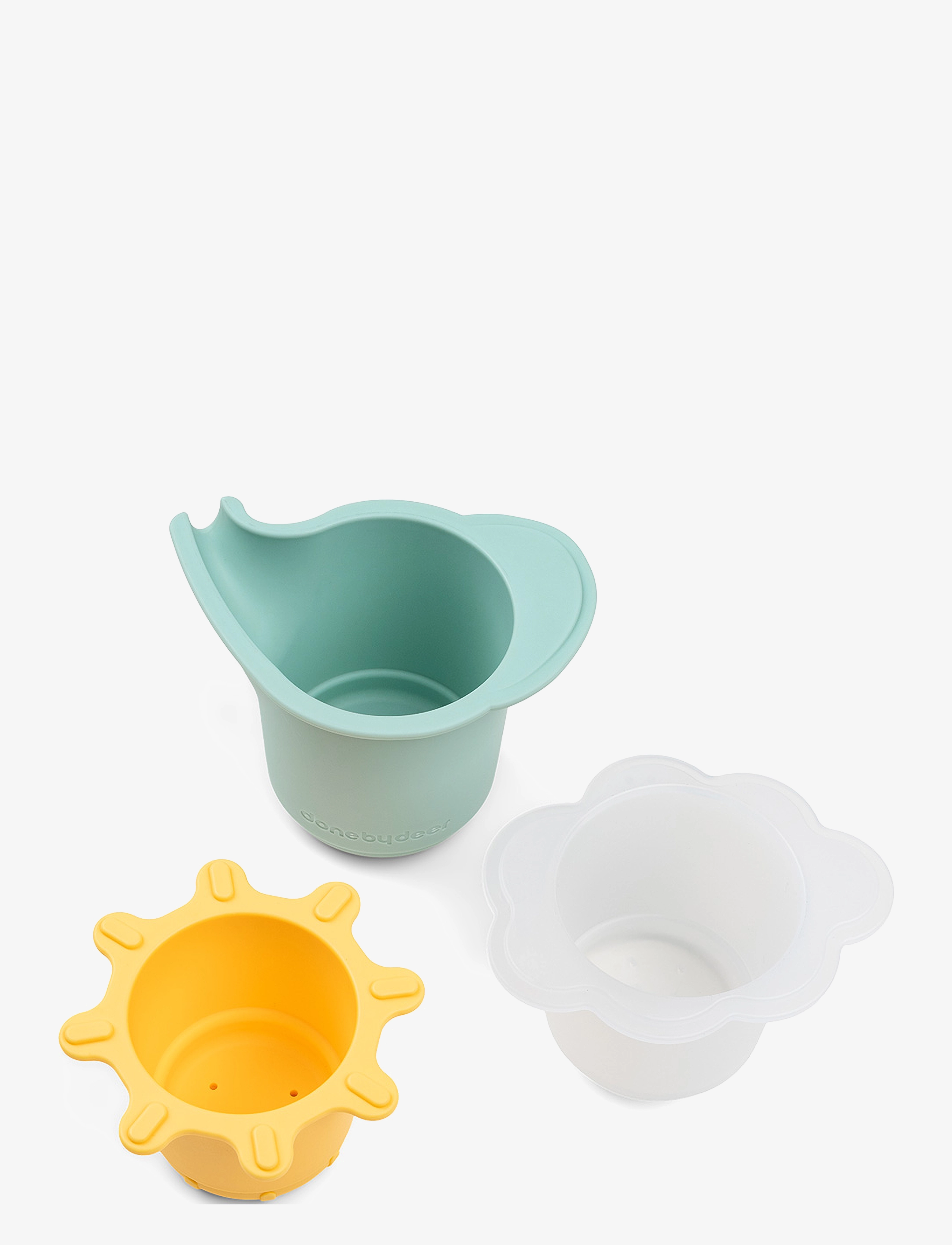 Done by Deer Water play & stacking cups 3 pcs Elphee Colour mix - 4 for 3 - COLOUR MIX / multi