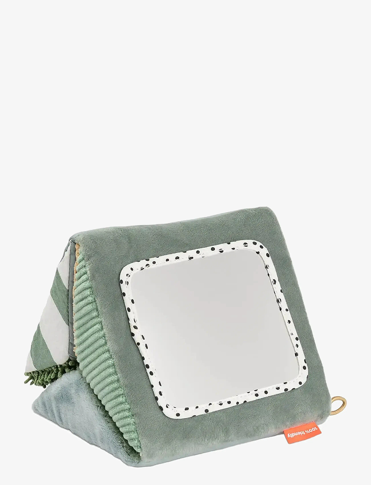 Done by Deer - Fold-out sensory mirror Tiny farm Colour mix - zabawki interaktywne - colour mix - 1