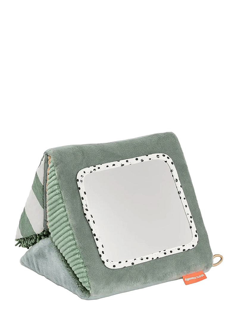 Done by Deer - Fold-out sensory mirror Tiny farm Colour mix - zabawki interaktywne - colour mix - 1