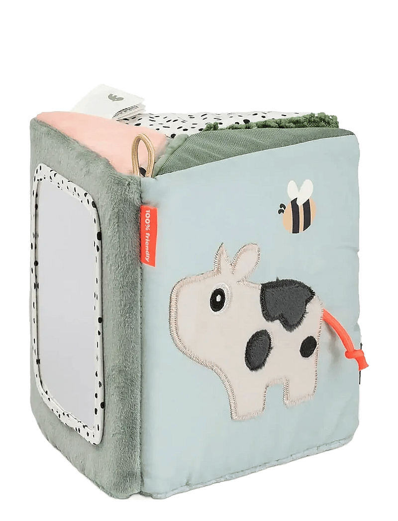 Done by Deer - Fold-out sensory mirror Tiny farm Colour mix - zabawki interaktywne - colour mix - 2