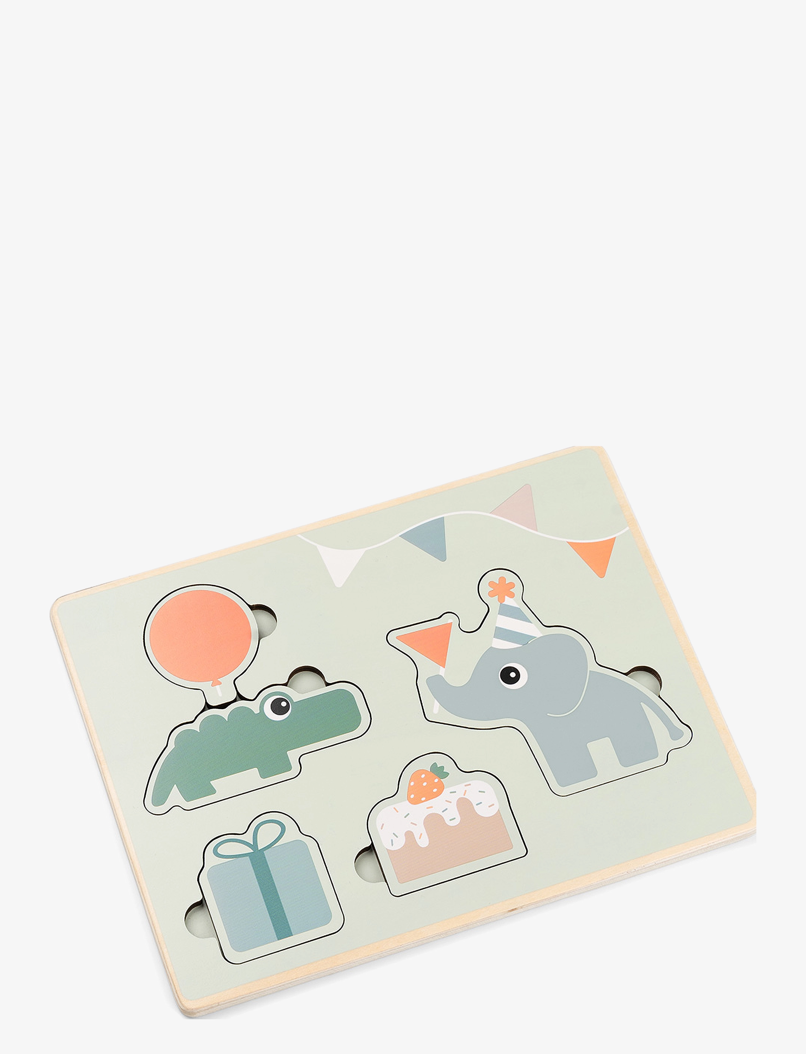 DONE BY DEER First Layer Puzzle Celebration Colour Mix Patterned - One Size - Kinder