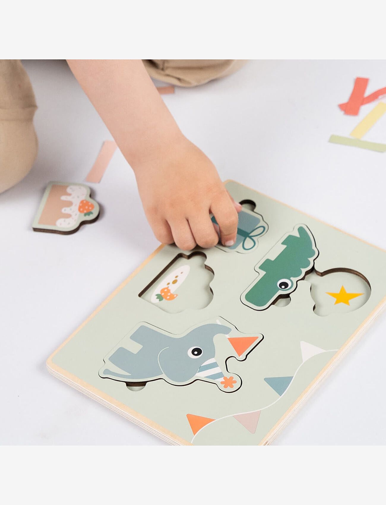 Done by Deer - First layer puzzle Celebration Colour mix - medinės dėlionės - colour mix - 4