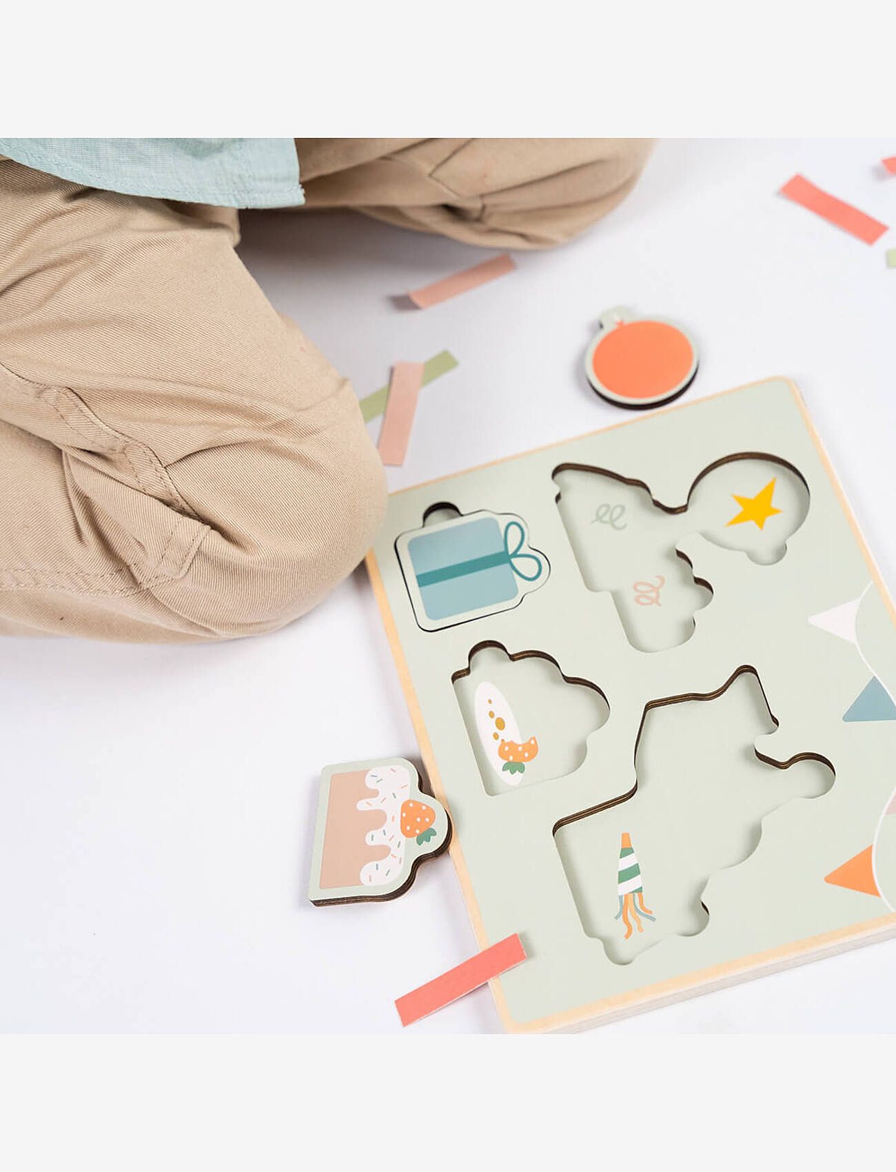 Done by Deer - First layer puzzle Celebration Colour mix - medinės dėlionės - colour mix - 5