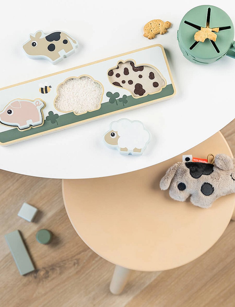 Done by Deer - Sensory puzzle Tiny farm Colour mix - Õpetlikud pusled - colour mix - 4