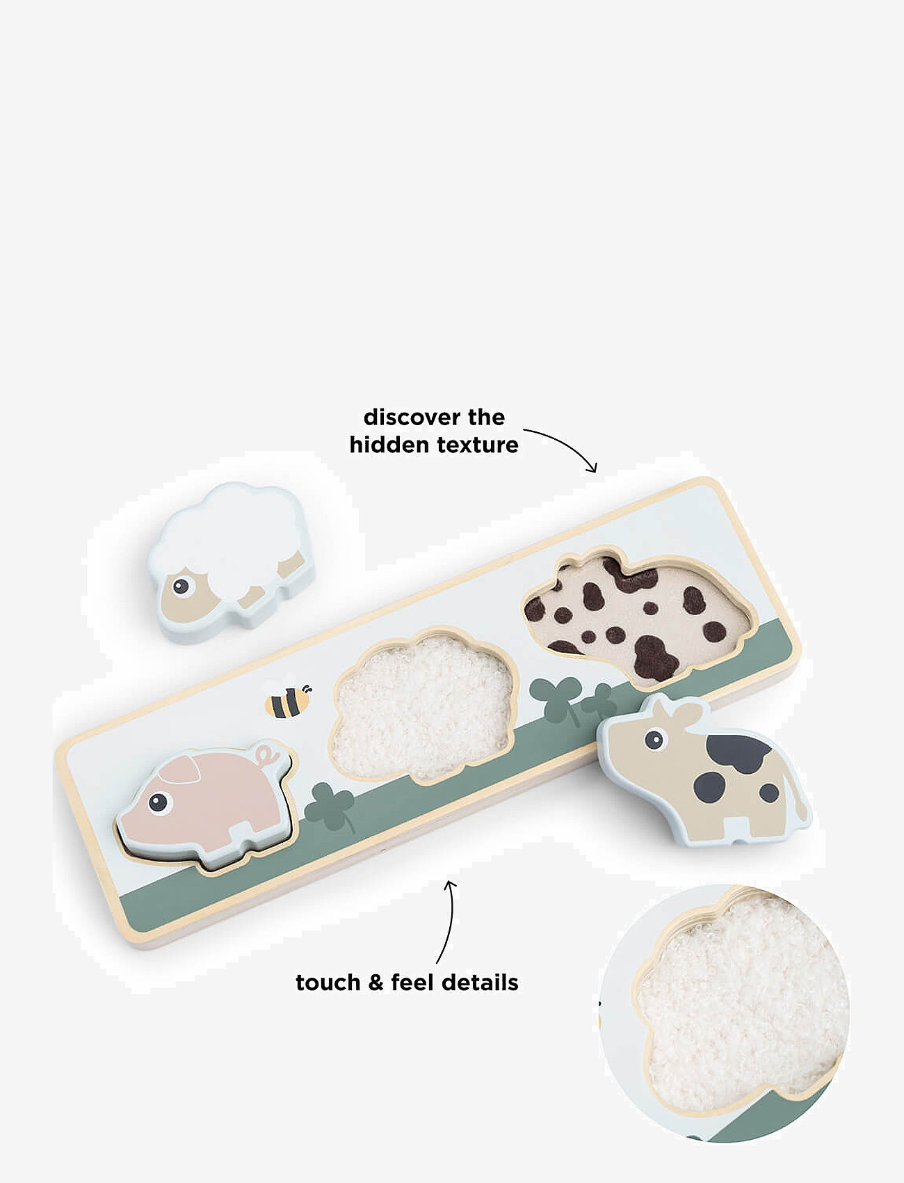 Done by Deer - Sensory puzzle Tiny farm Colour mix - pädagogische rätsel - colour mix - 3