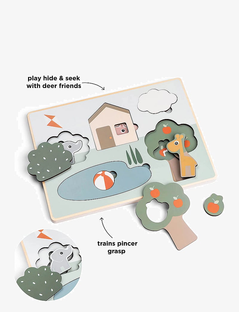 Done by Deer - Layer puzzle Deer friends Colour mix - pädagogische rätsel - colour mix - 2