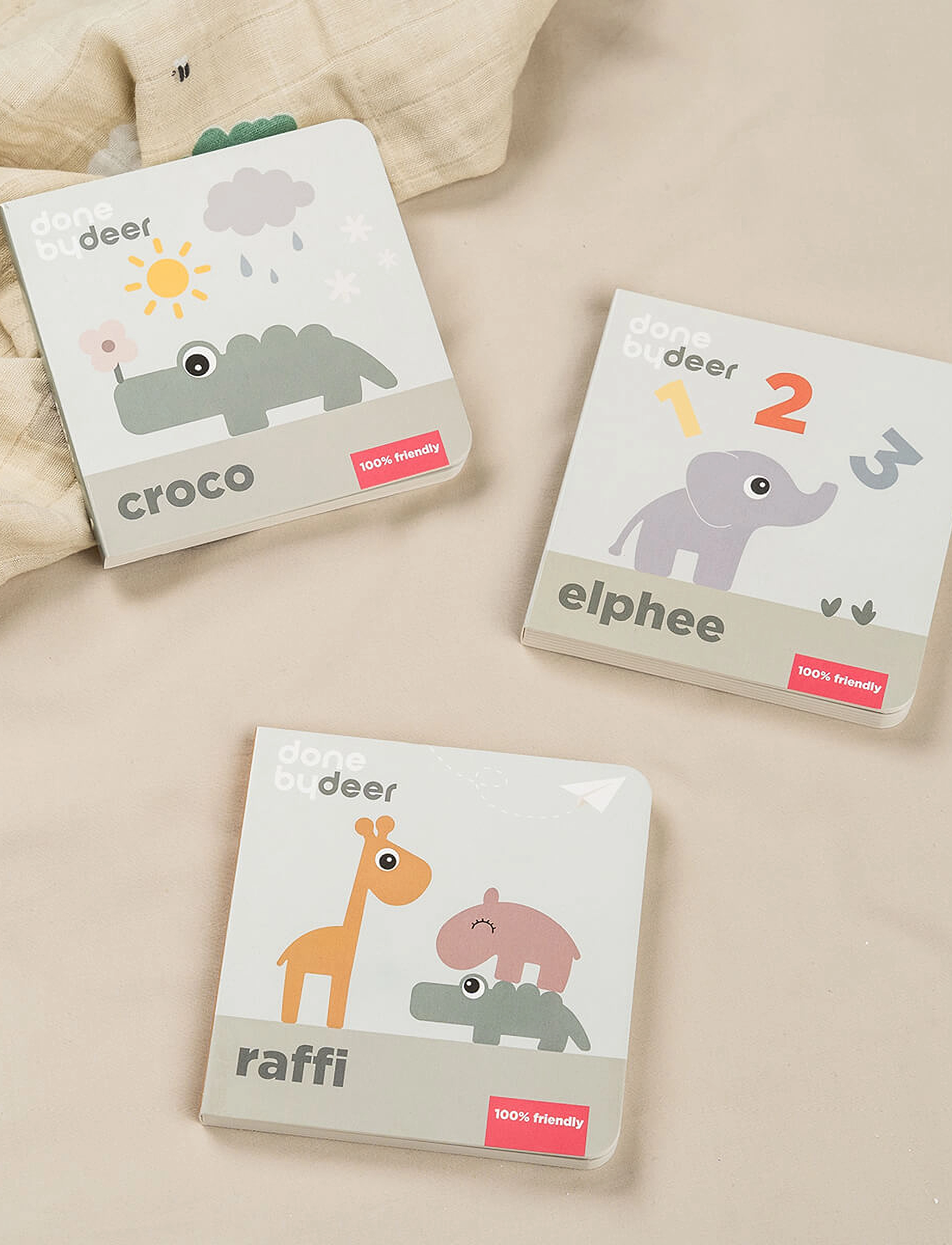 Done by Deer - Board book Friends Raffi Colour mix - colour mix - 4