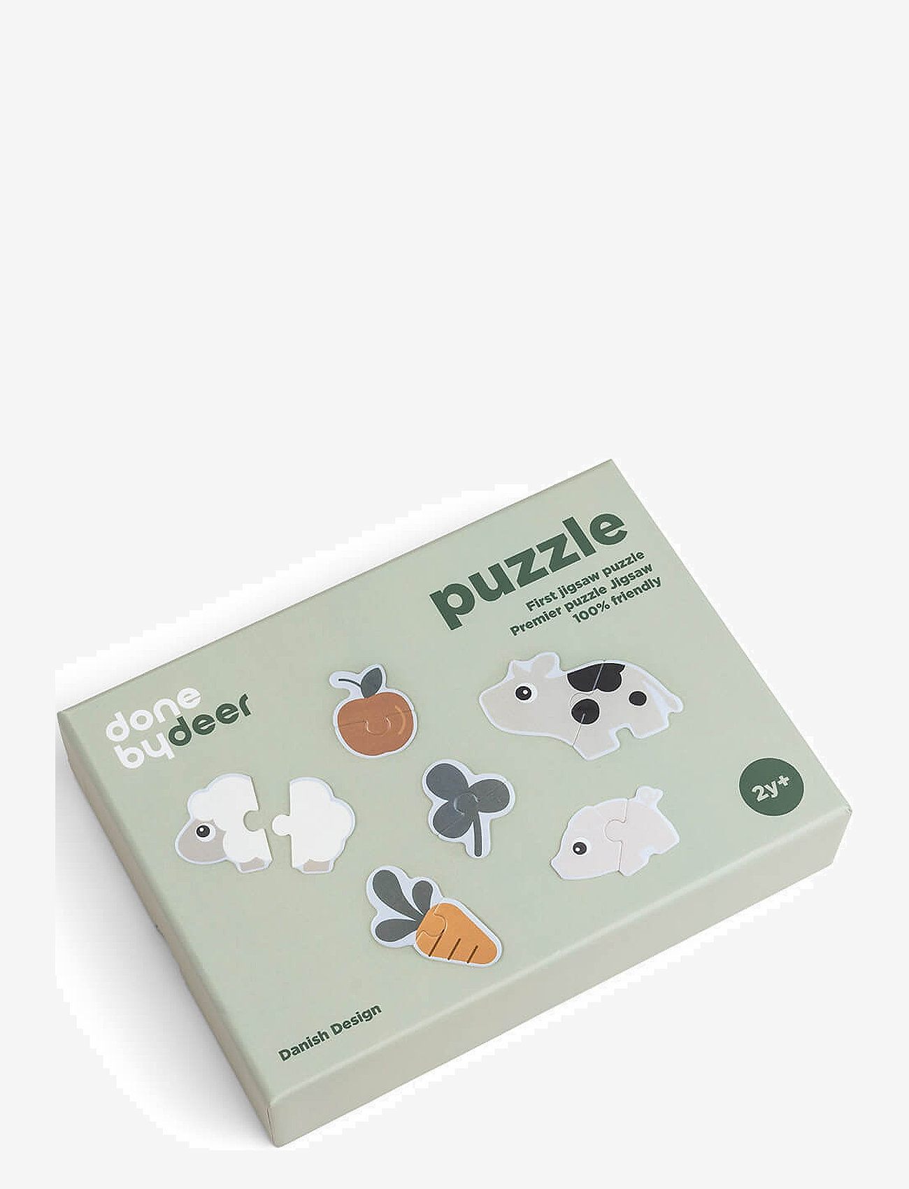 Done by Deer - First jigsaw puzzle set Tiny farm Colour mix - klassiska pussel - colour mix - 1