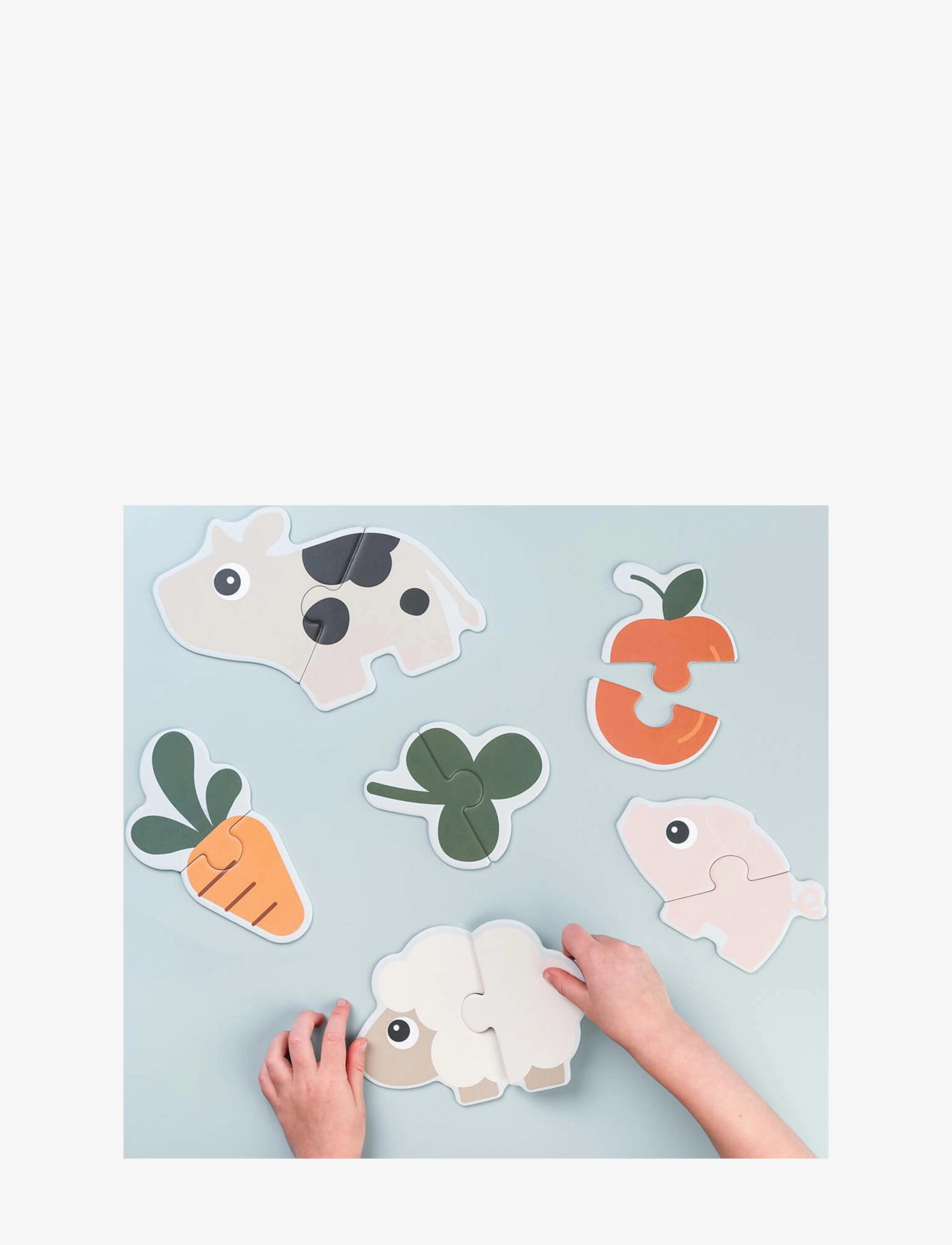 Done by Deer - First jigsaw puzzle set Tiny farm Colour mix - klassische puzzles - colour mix - 2