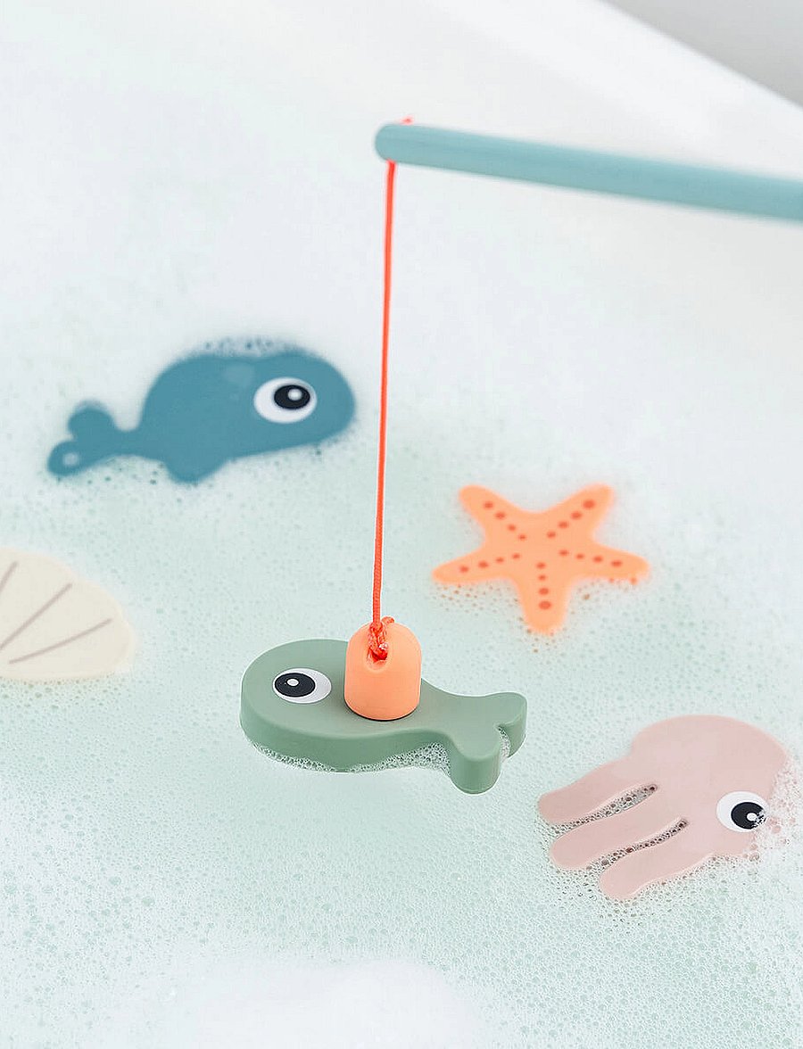 Done by Deer - Bath fishing toy Sea friends Colour mix - vanniaeg - colour mix - 2