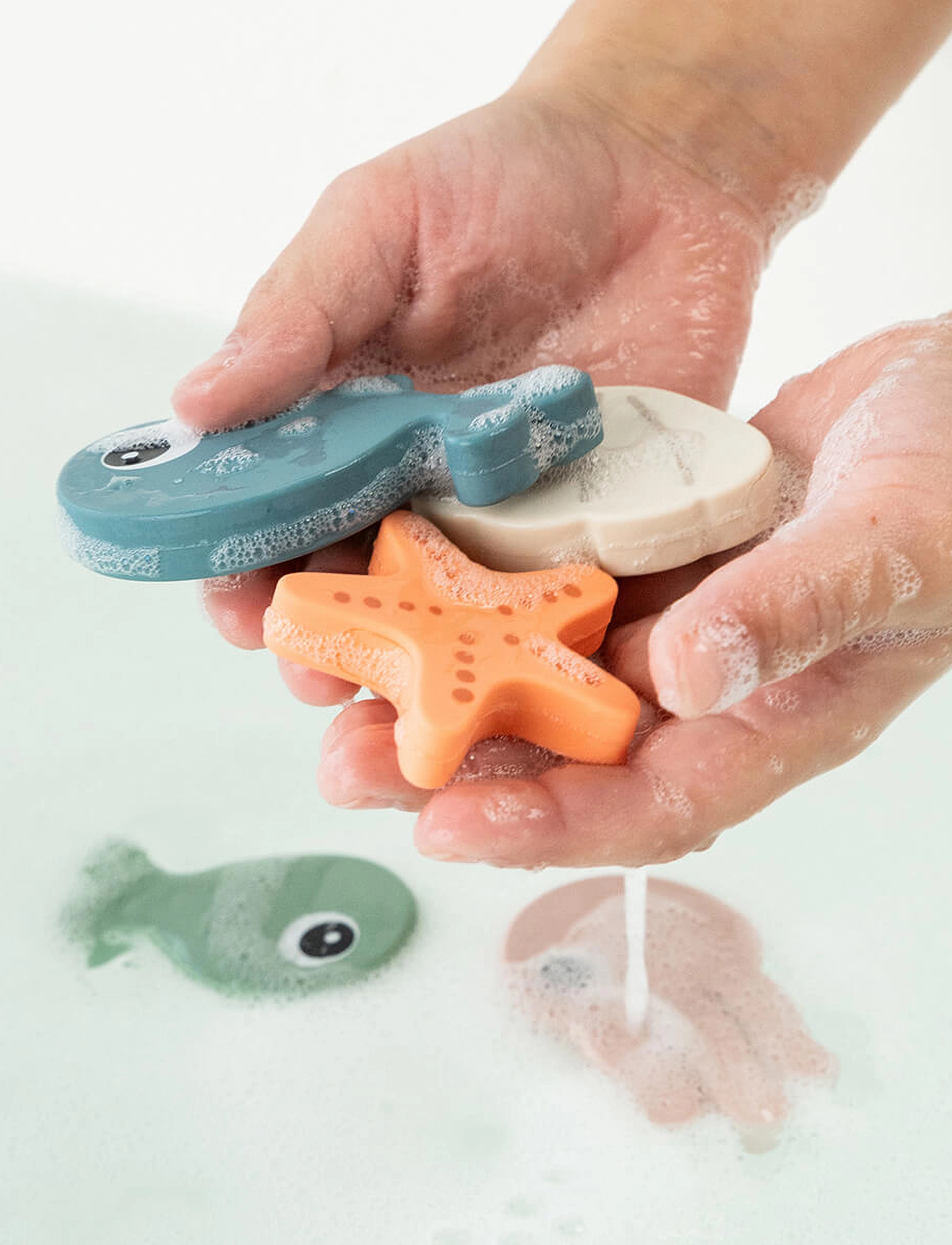 Done by Deer - Bath fishing toy Sea friends Colour mix - baigner - colour mix - 3