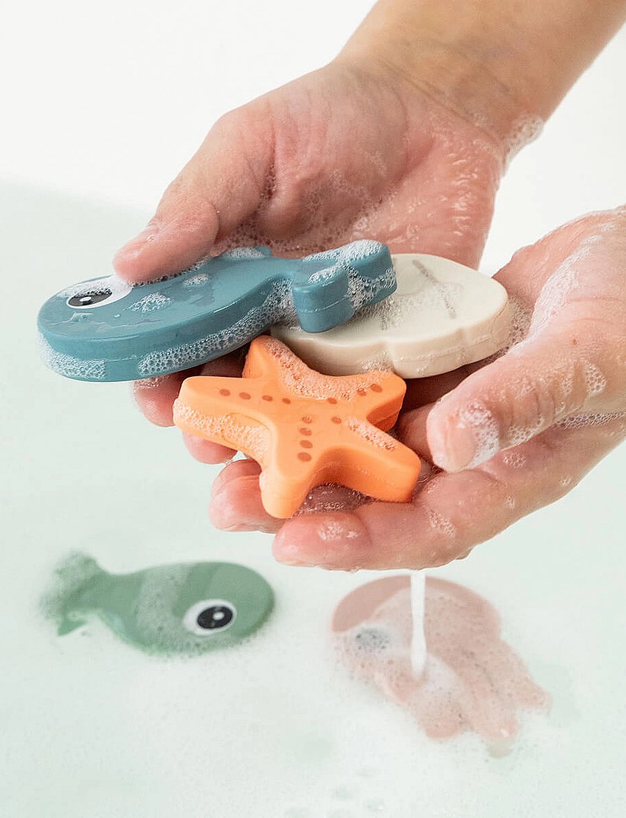 Done by Deer - Bath fishing toy Sea friends Colour mix - vanniaeg - colour mix - 3