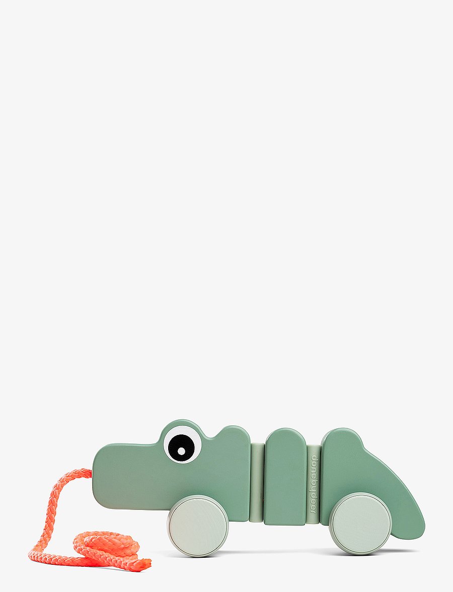 Done by Deer - Pull along wiggle toy Croco Green - ziehspielzeug - green - 1