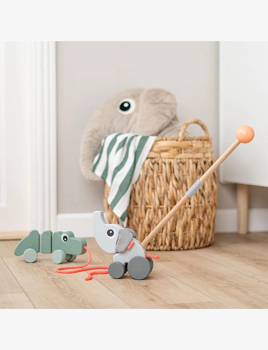 Done by Deer - Pull along wiggle toy Croco Green - ziehspielzeug - green - 5