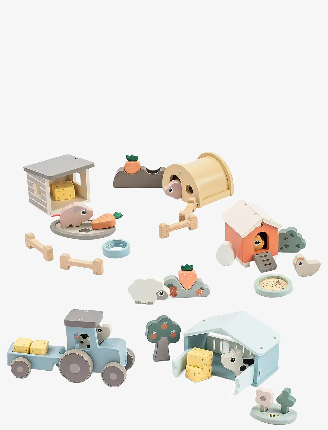 Done by Deer - Tiny farm tractor Dotti Blue - traktorit - blue - 5