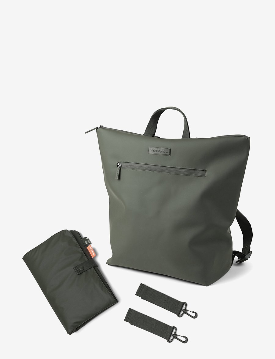 Done by Deer - Changing backpack Green - skötväskor - dark green - 5