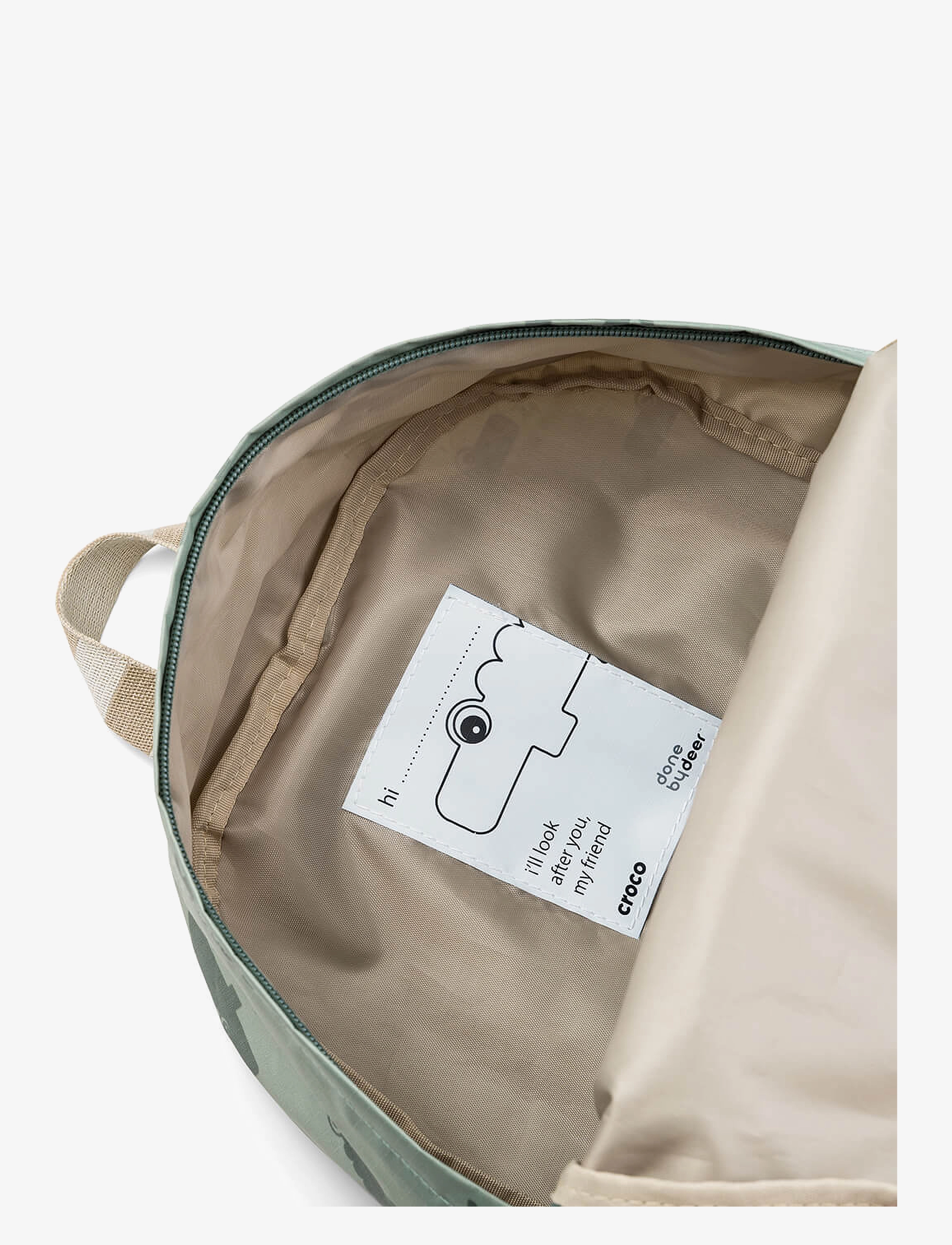 Done by Deer - Kids backpack Croco Green 5 L - bakpokar - green - 3