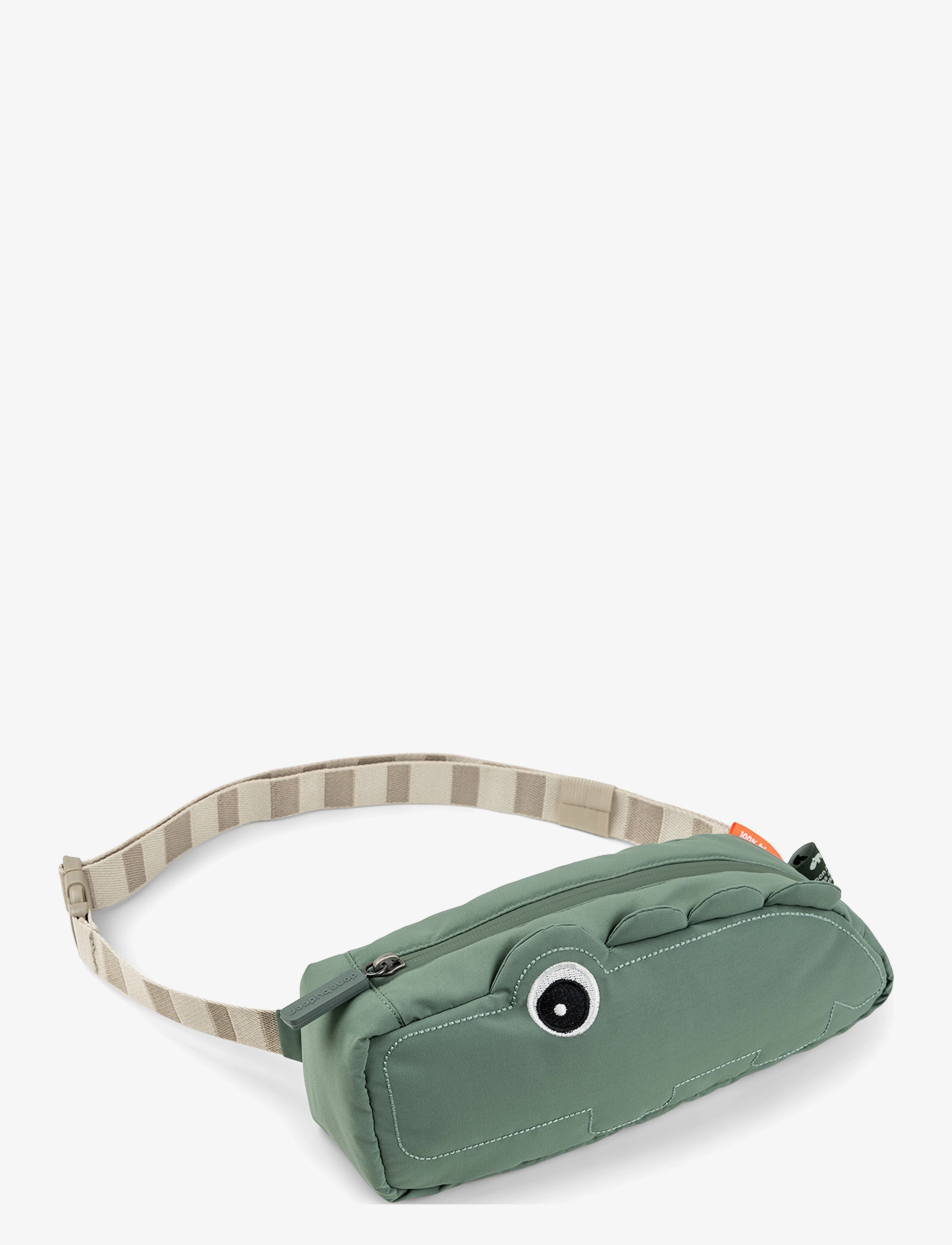 Done by Deer Quilted cross-over kids bag Croco Green - Rankinės ant juosmens - GREEN / green