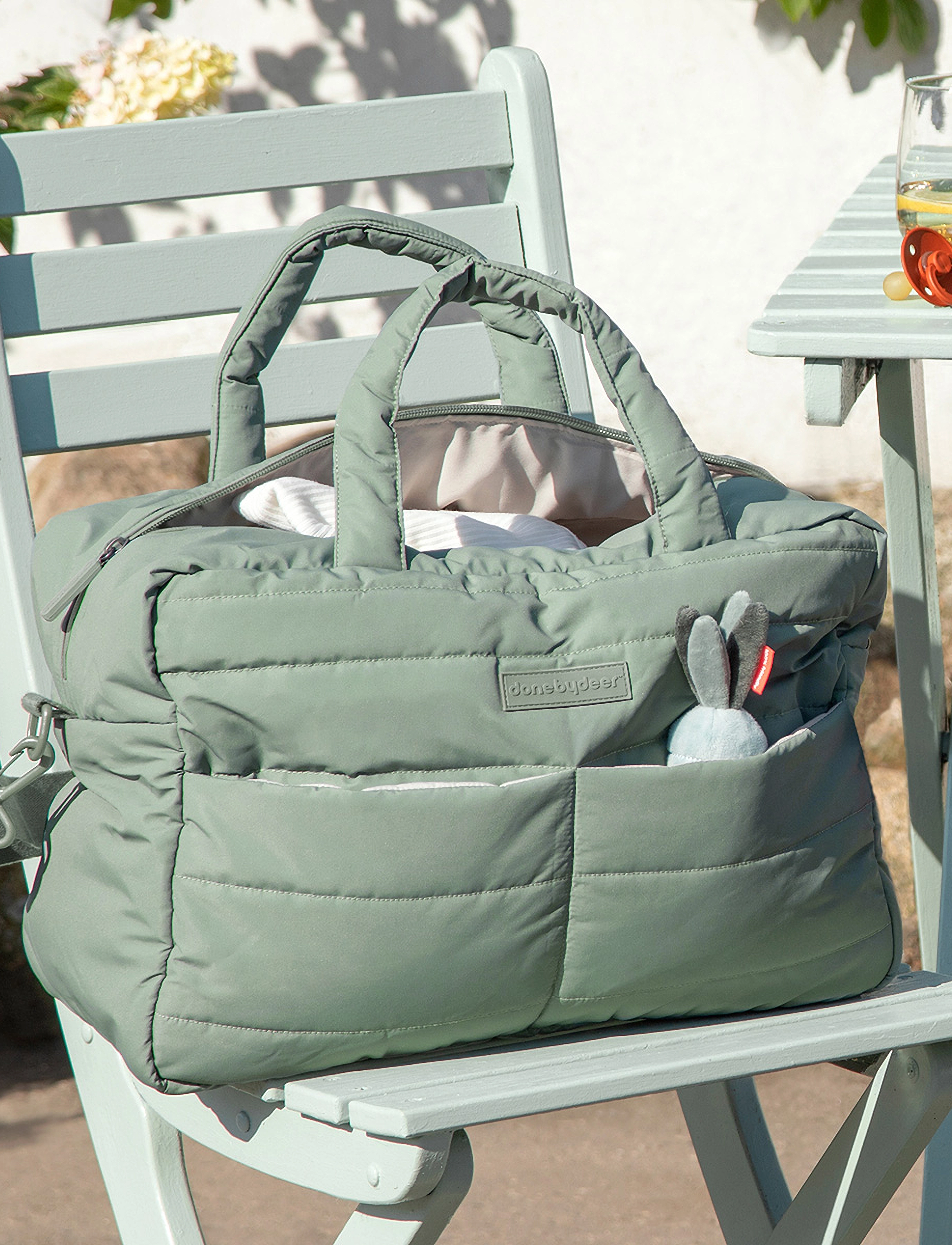 Done by Deer - Quilted changing bag Papaya - papaya - 4