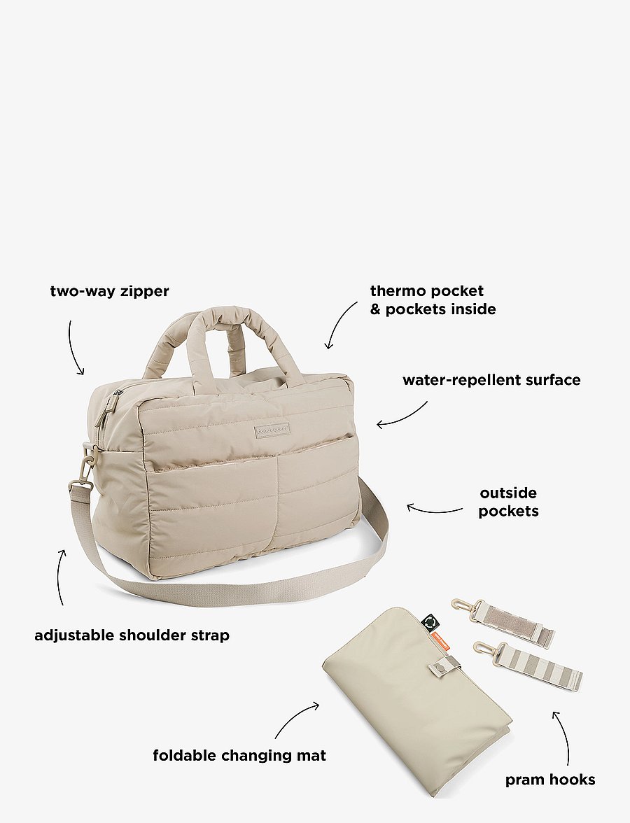 Done by Deer - Quilted changing bag Sand - wickeltaschen - sand - 3