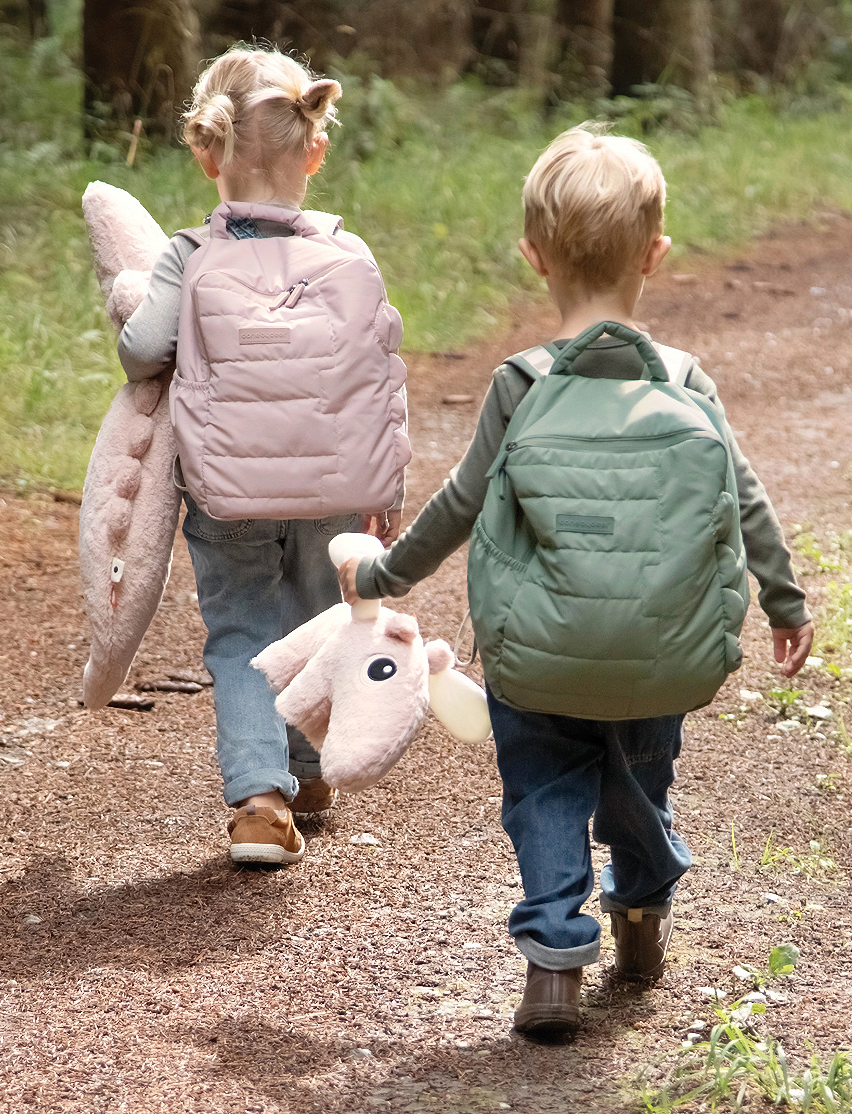 Done by Deer - Kids quilted backpack  Croco Powder 9,6 L - backpacks - powder - 5