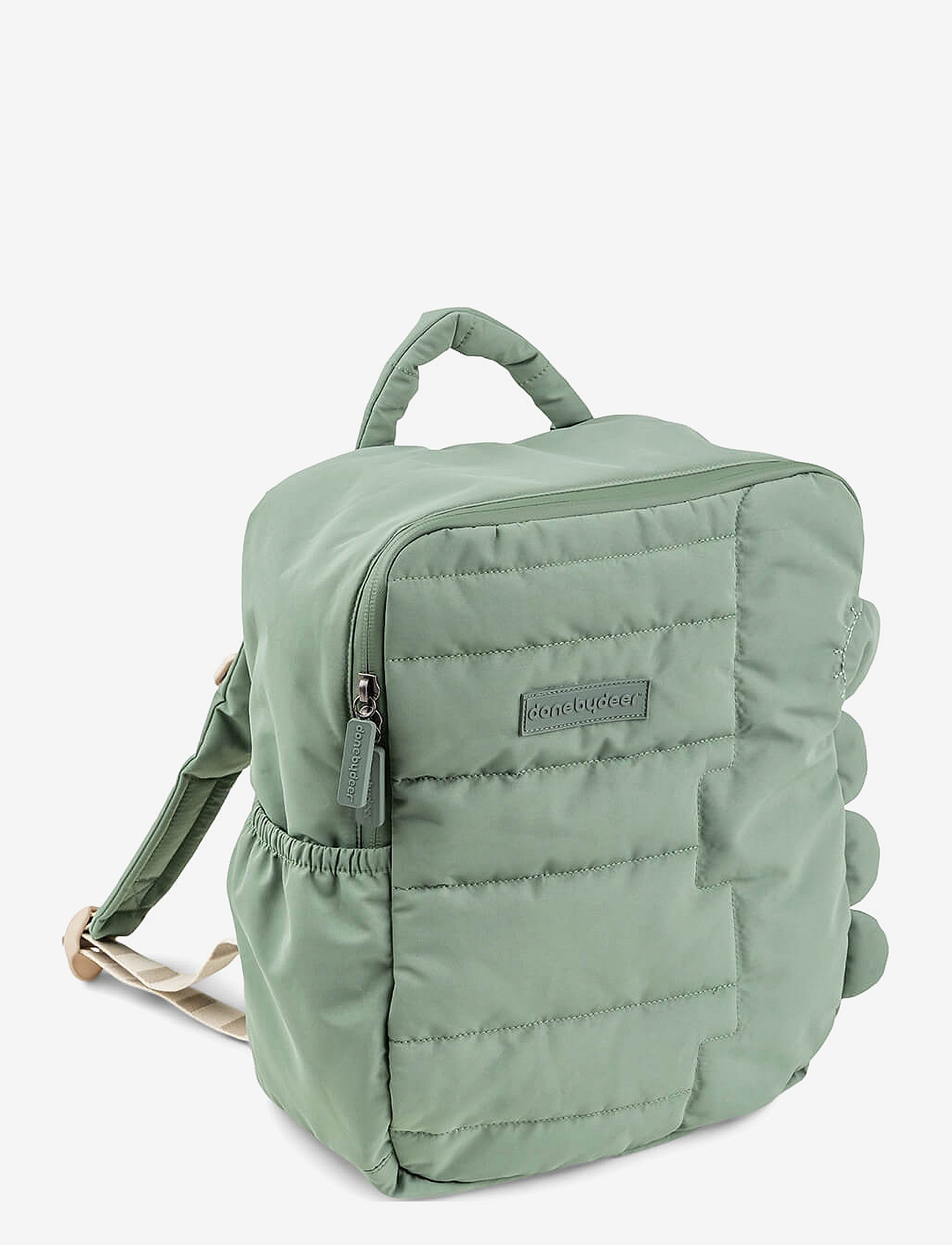 Done by Deer - Kids quilted backpack  Croco Green 9,6 L - backpacks - green - 1