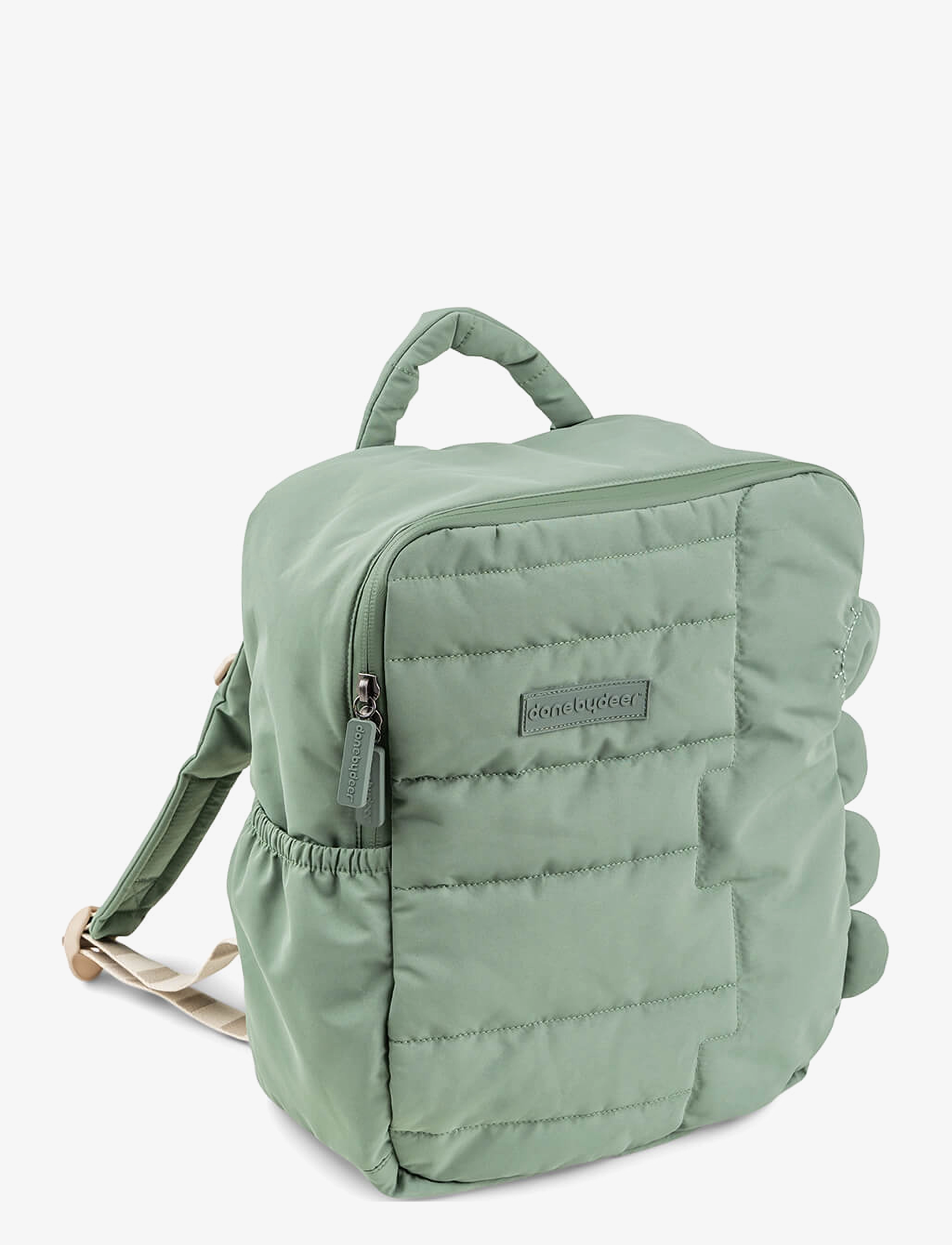 Done by Deer - Kids quilted backpack Croco Green 9,6 L - rucksäcke - green - 1