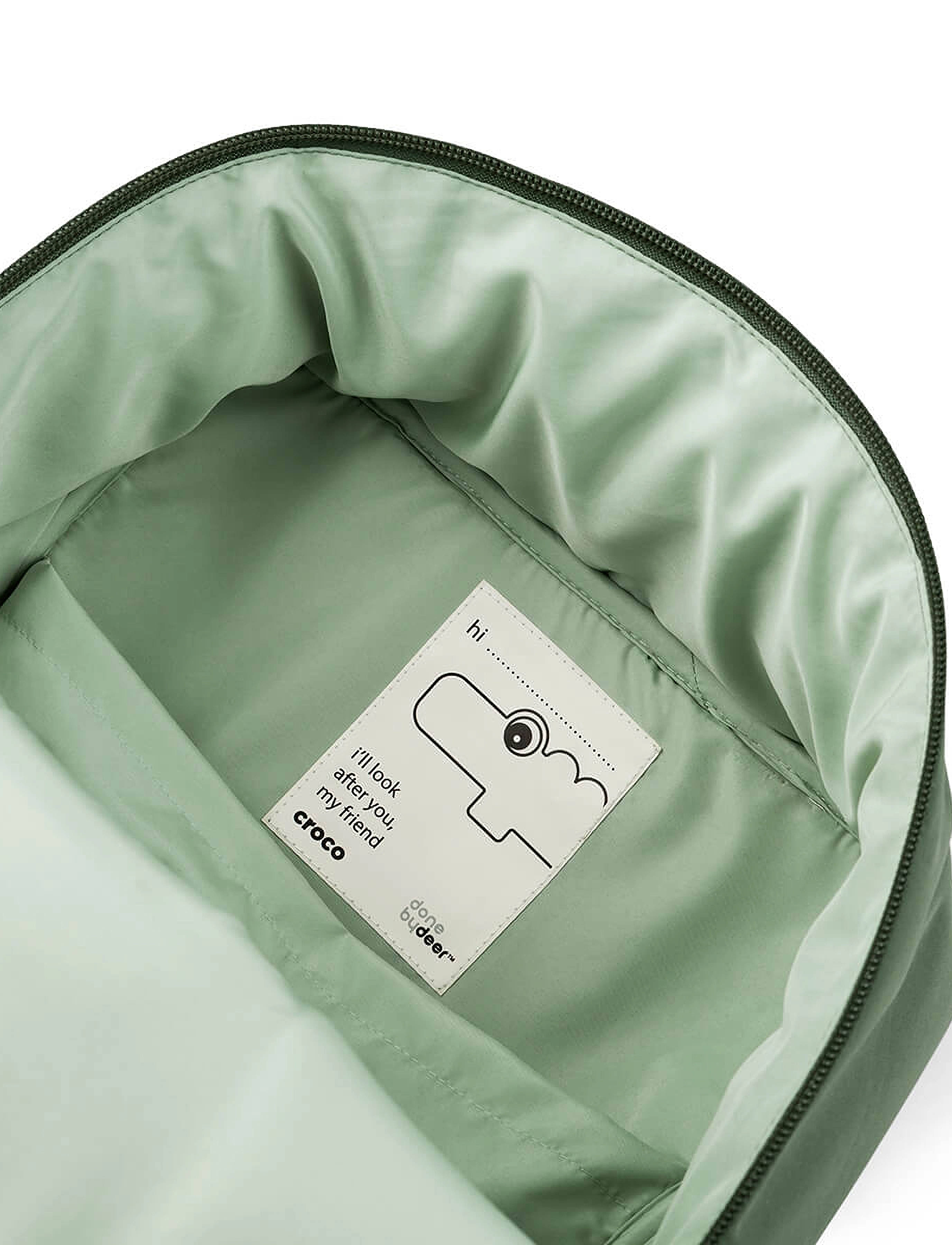 Done by Deer - Kids quilted backpack Croco Green 9,6 L - rucksäcke - green - 3