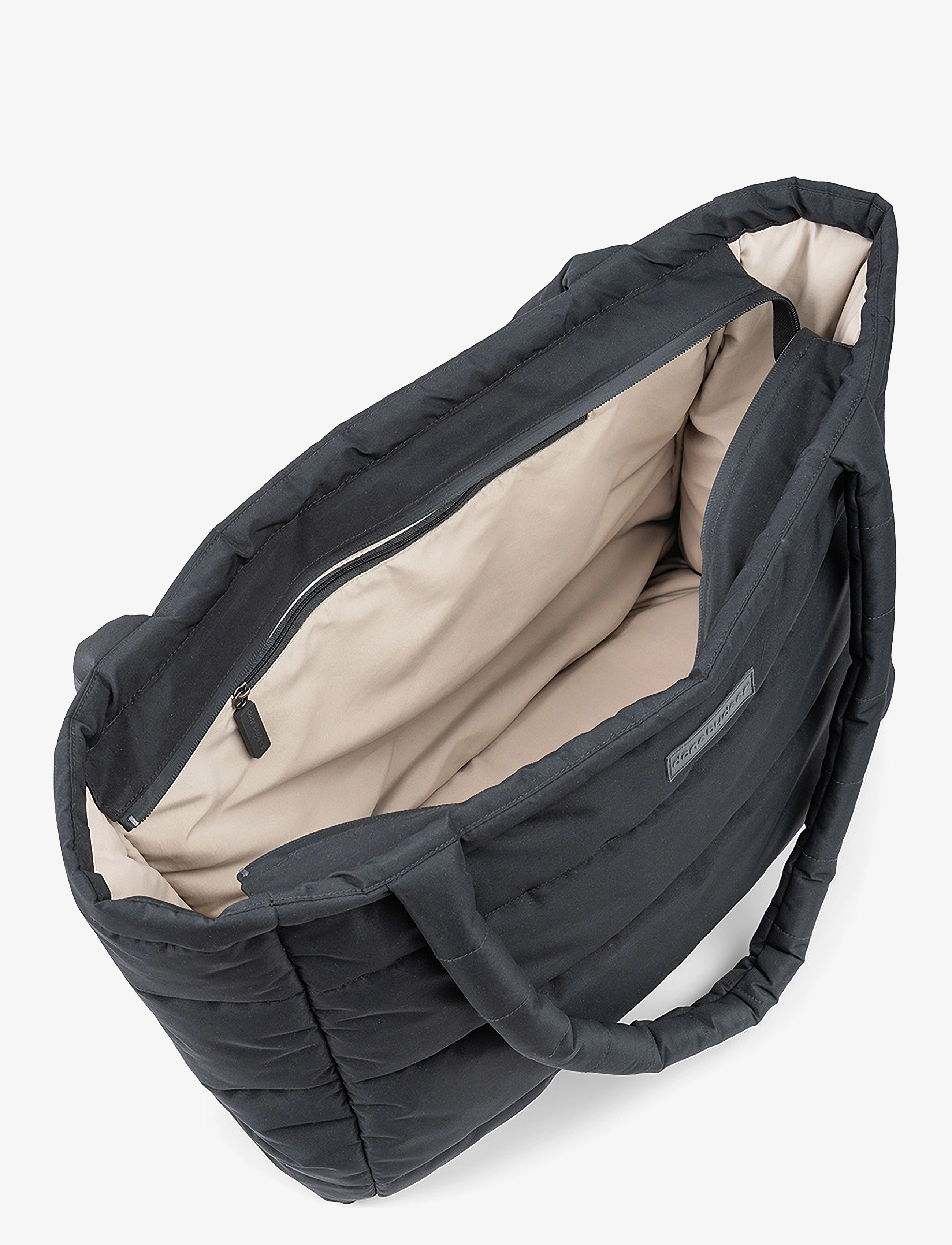 Done by Deer - Quilted changing tote bag Black - changing bags - black - 5