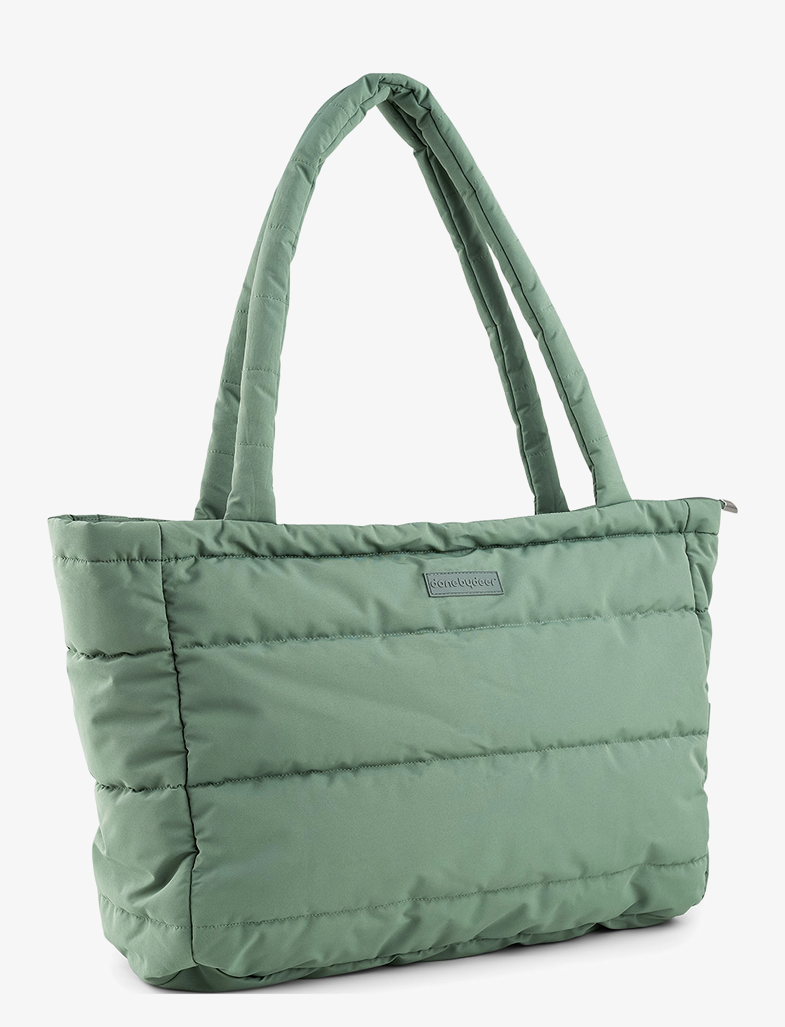 Done by Deer - Quilted changing tote bag Green - pusletasker - green - 2