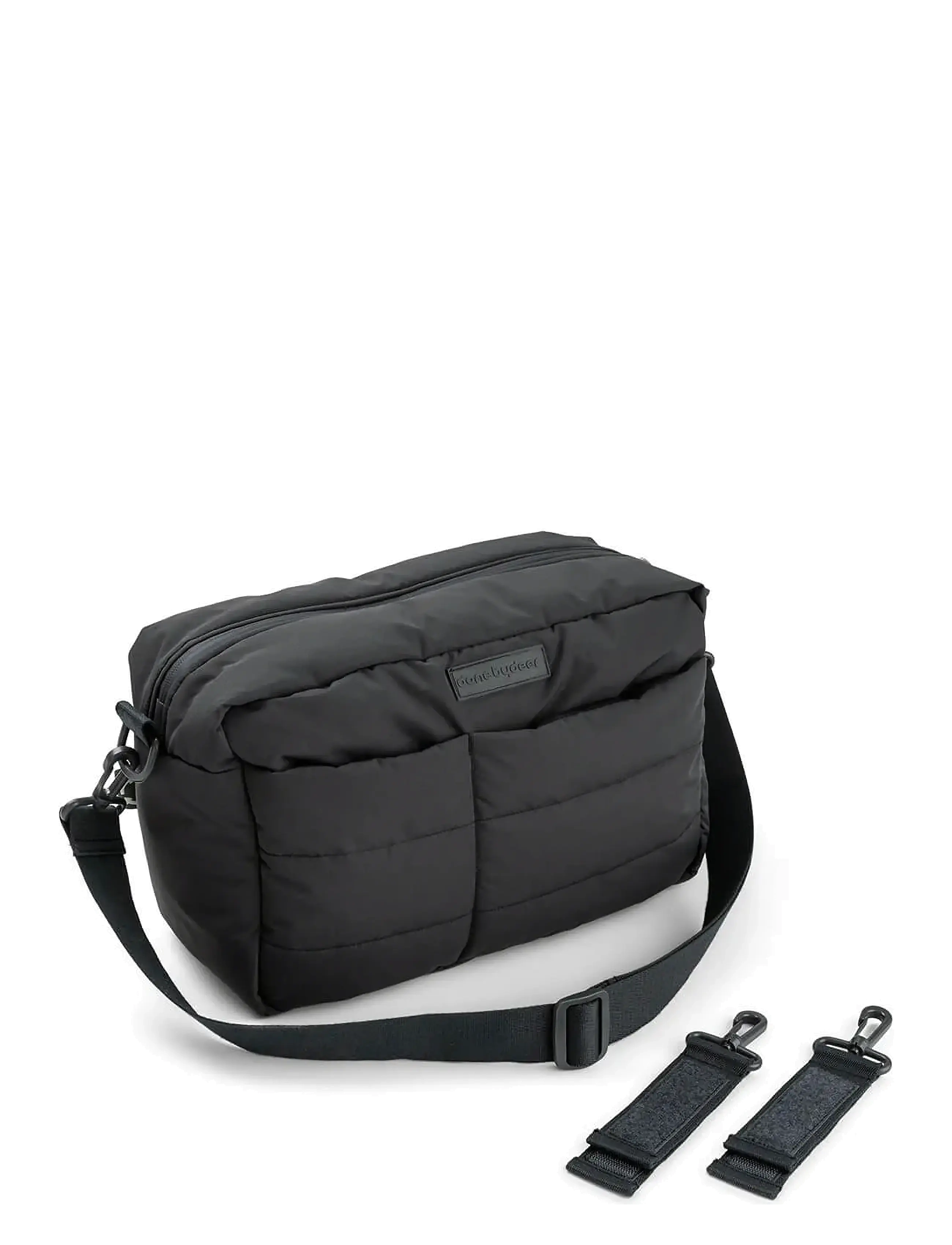 Done by Deer - Quilted stroller bag Black - barnevognstilbehør - black - 2