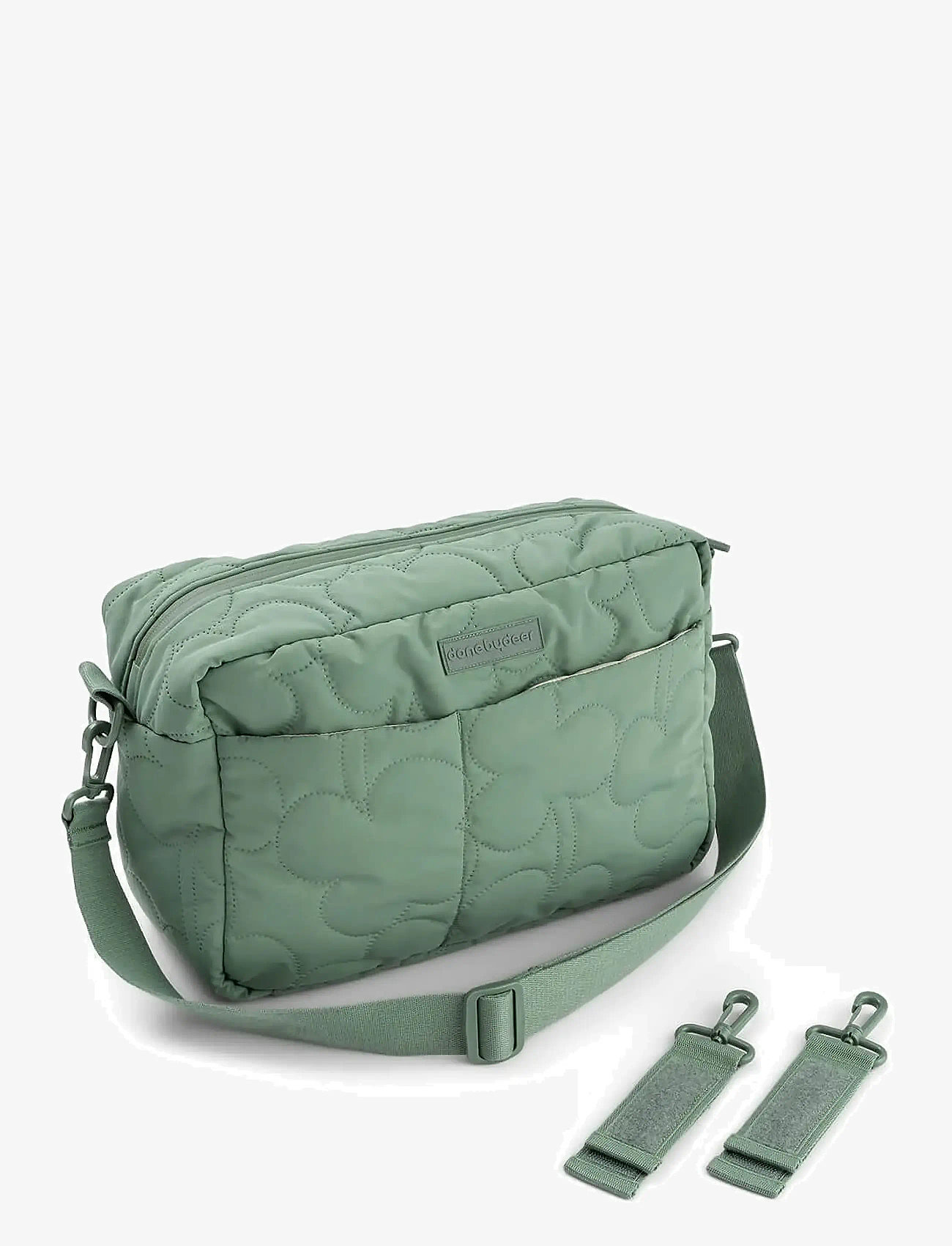Done by Deer - Quilted stroller bag Green - skiptitöskur - green - 2
