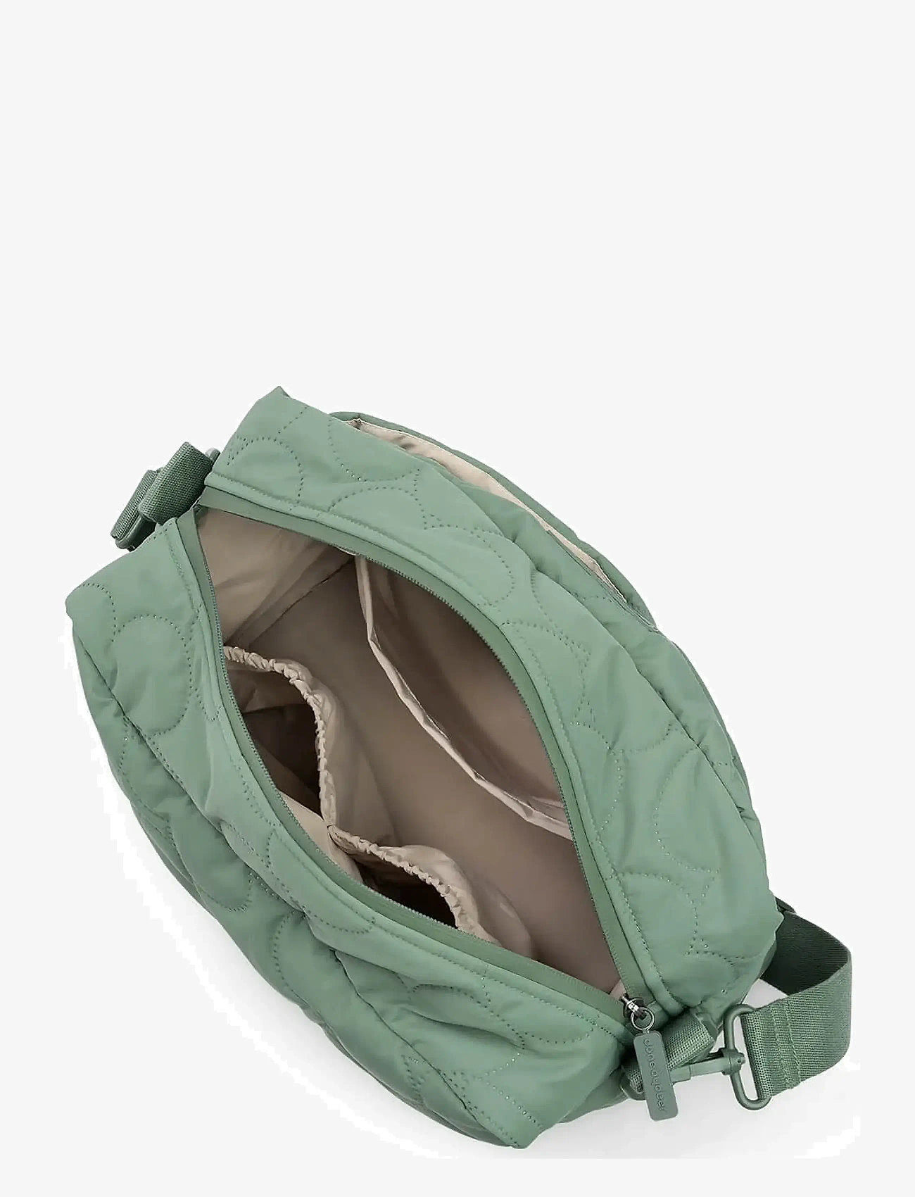 Done by Deer - Quilted stroller bag Green - skiptitöskur - green - 4