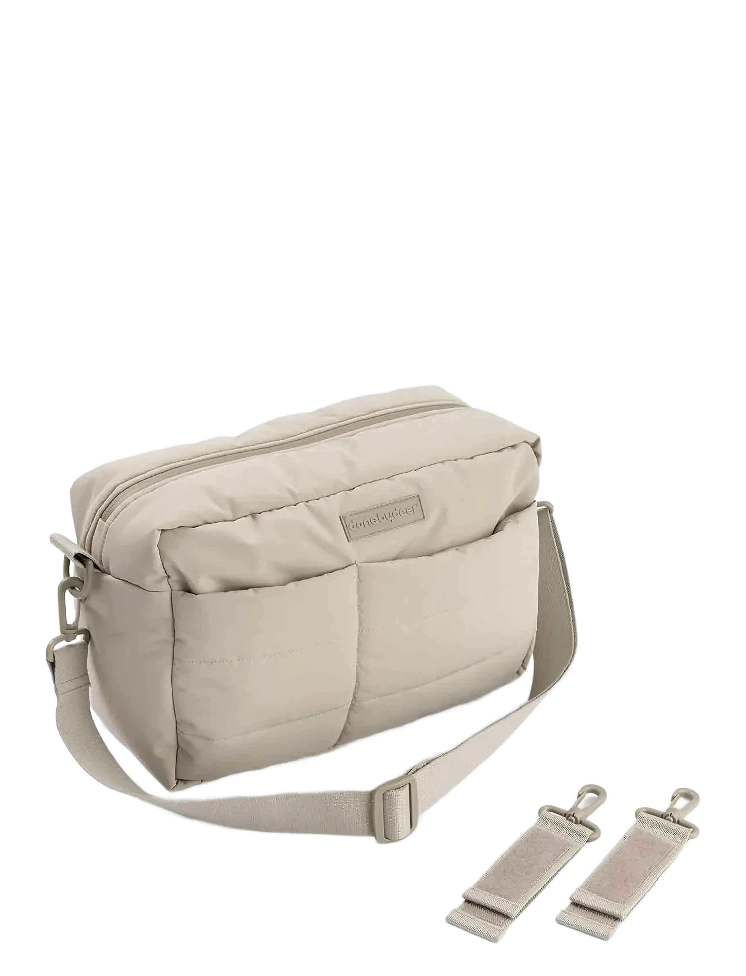 Done by Deer - Quilted stroller bag Sand - stellevesker - sand - 2