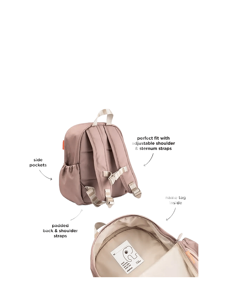 Done by Deer - Kids backpack Tiny farm Powder 7,5 L - rucksäcke - powder - 3