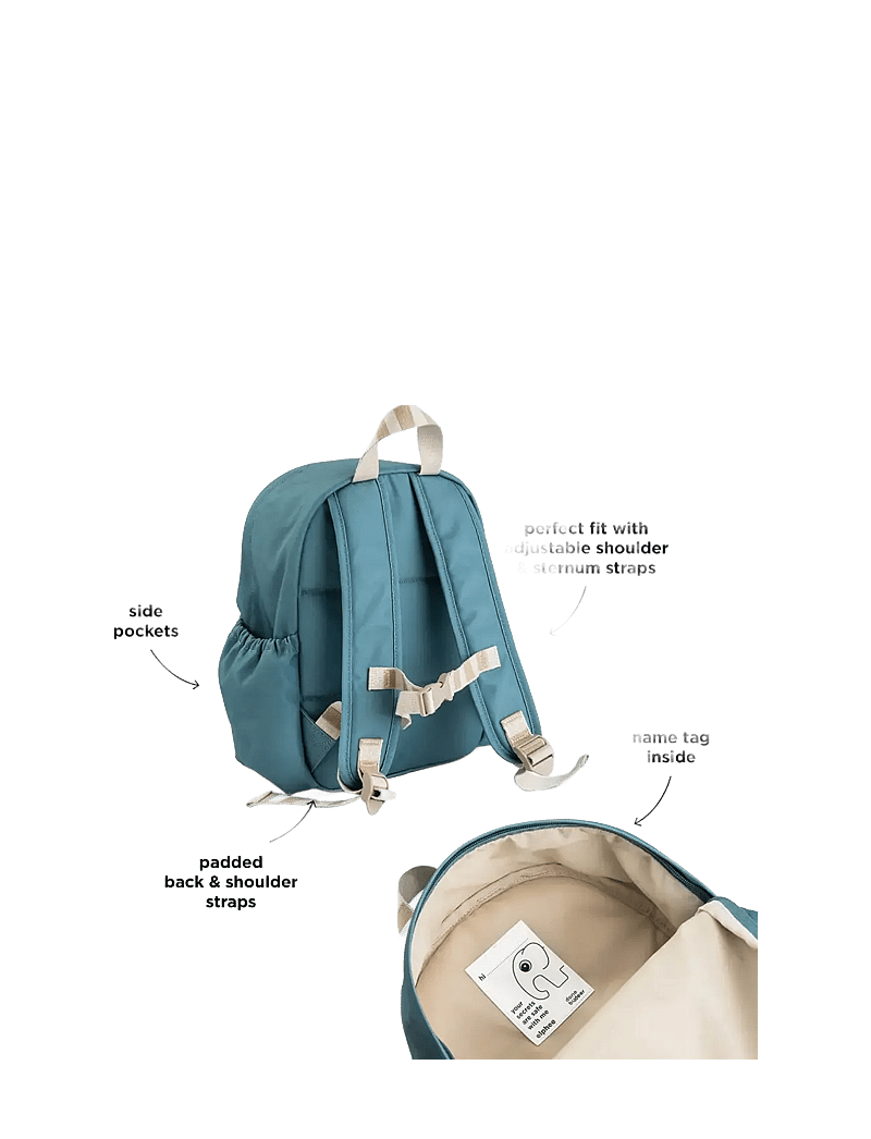 Done by Deer - Kids backpack Tiny farm Blue 7,5 L - rucksäcke - blue - 3