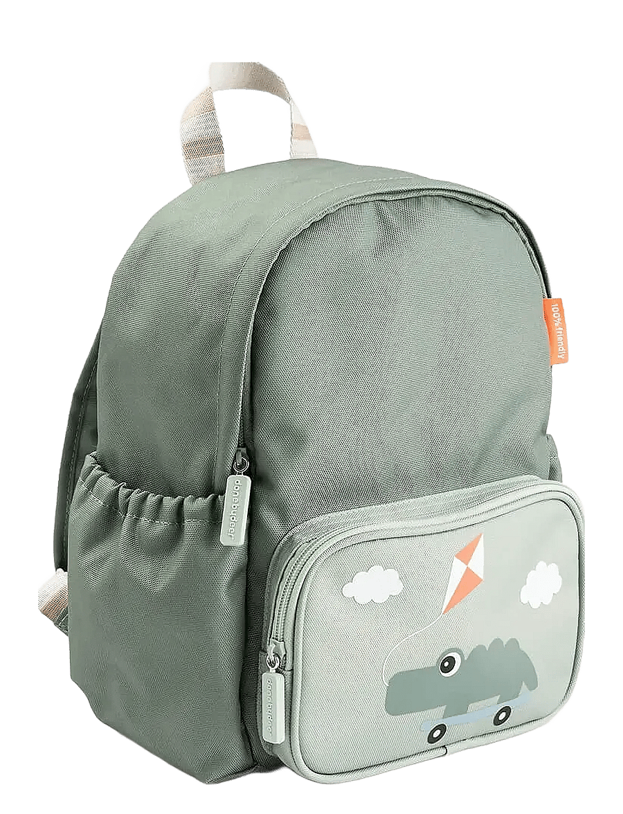 Done by Deer - Kids backpack Playground Green 7,5 L - bakpokar - green - 1