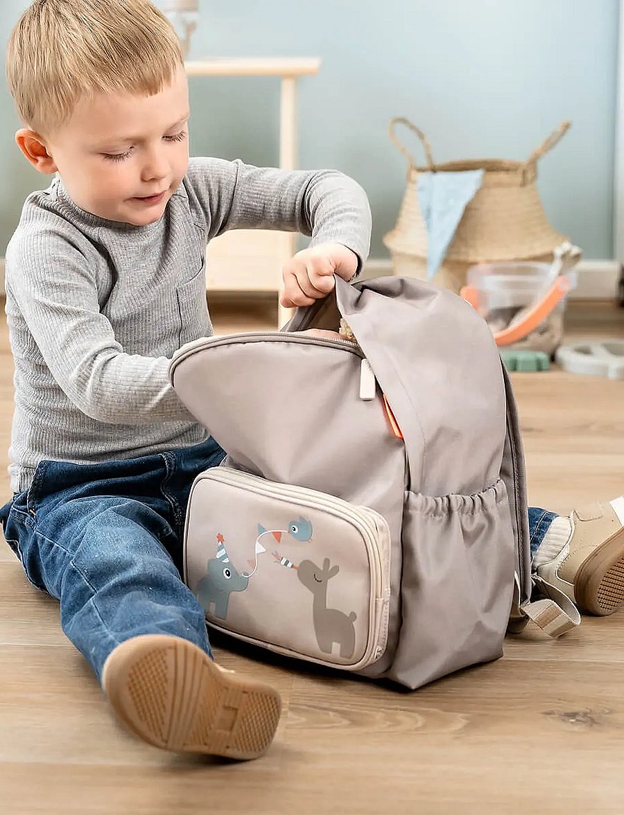 Done by Deer - Kids backpack Celebration Sand 7,5 L - plecaki - sand - 0