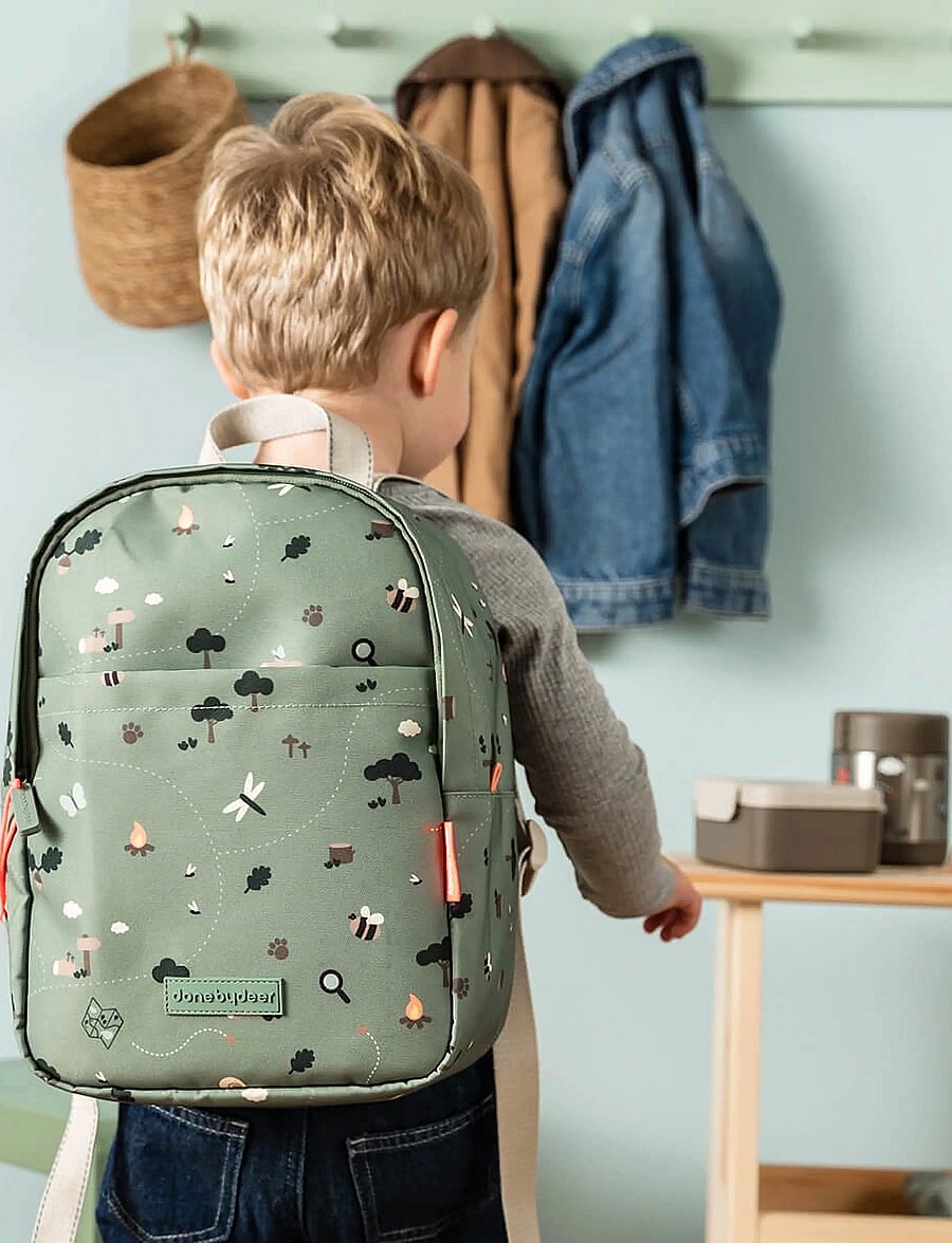 Done by Deer - Kids backpack Tiny trails Green 7,5 L - green - 0