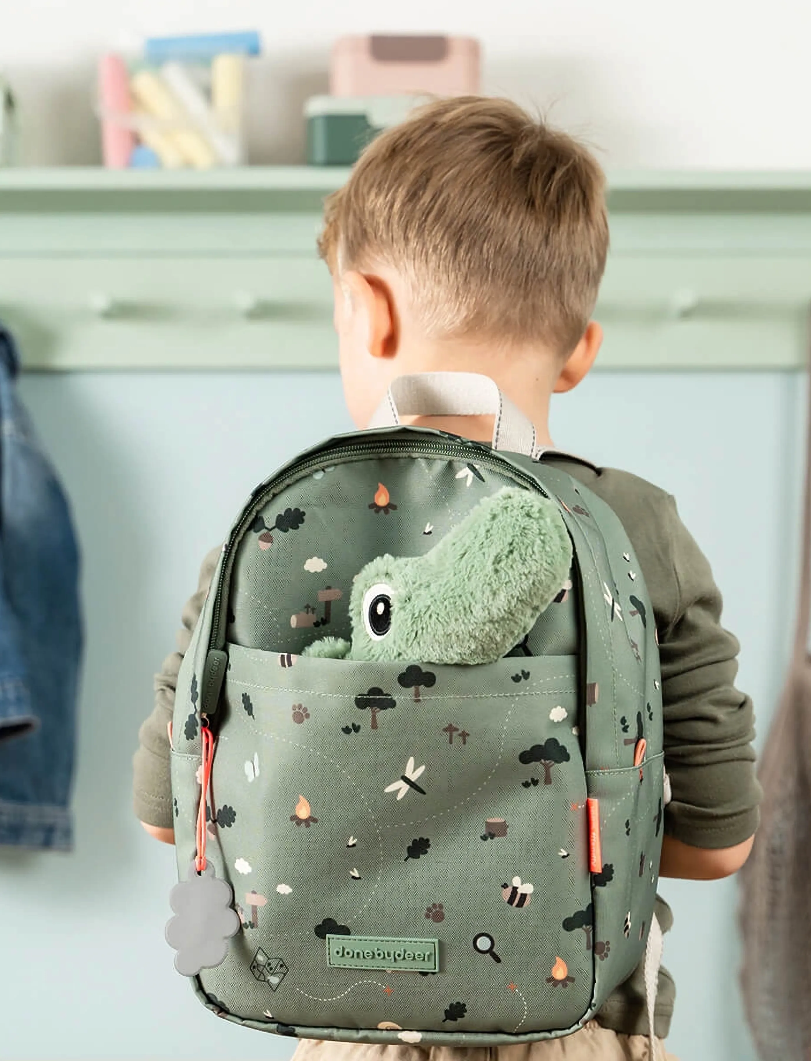 Done by Deer - Kids backpack Tiny trails Green 7,5 L - green - 5