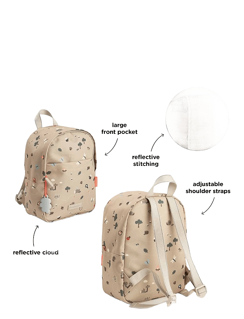 Done by Deer - Kids backpack Tiny trails Sand 7,5 L - backpacks - sand - 3